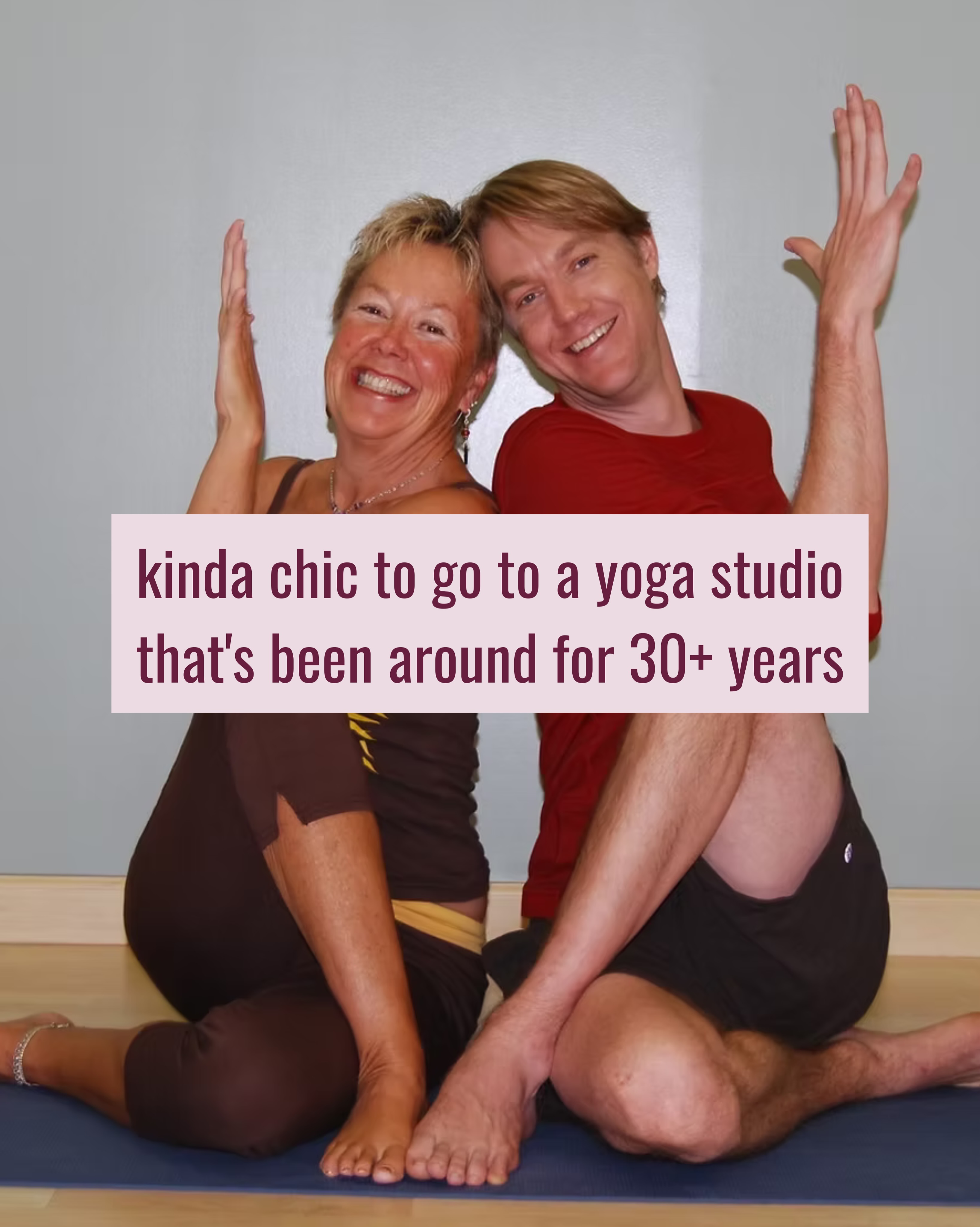 kinda chic to love your neighborhood yoga studio 😊