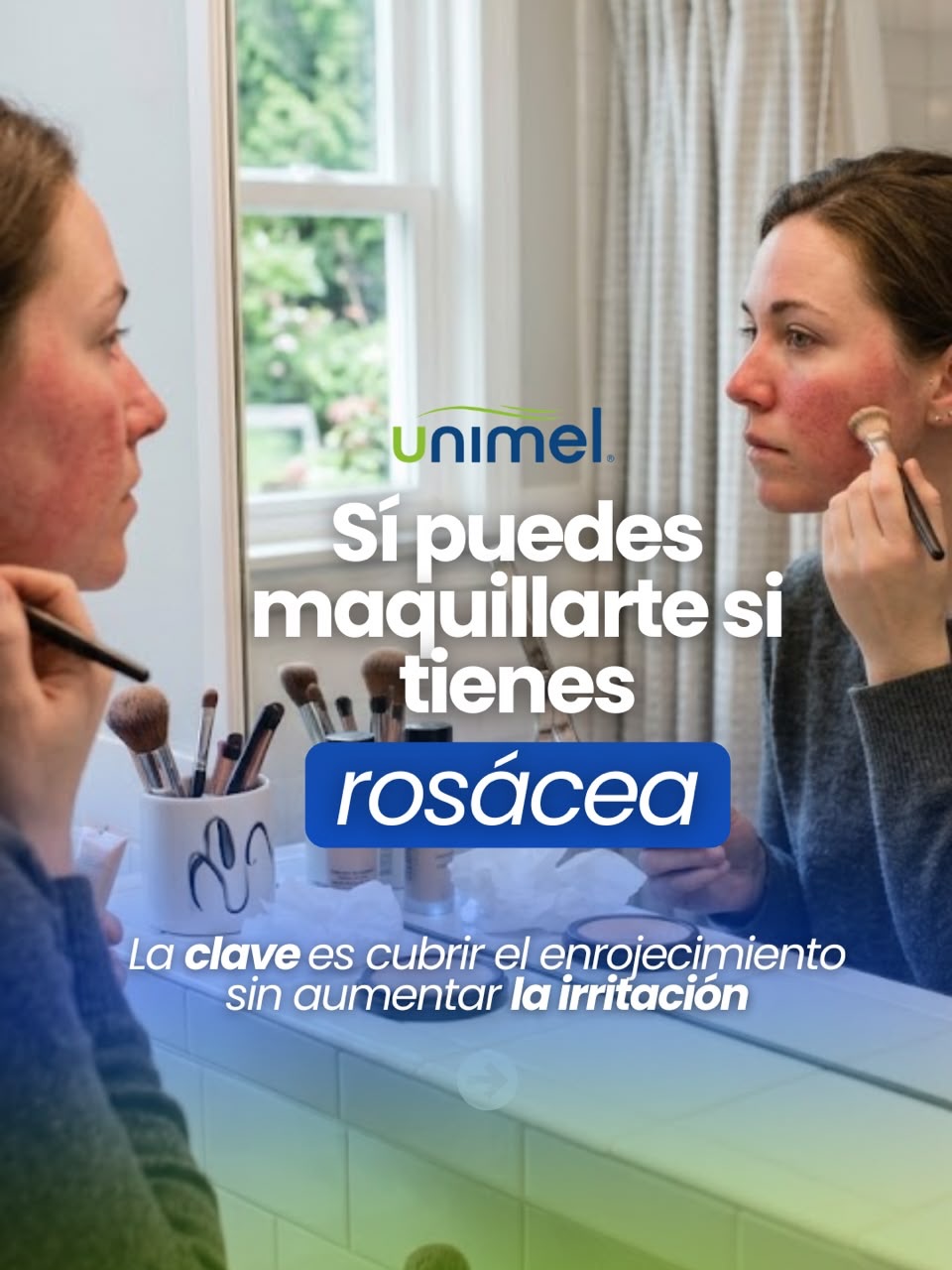 ¿Rosácea y maquillaje? Sí se puede.
Mucho se dice de que si tienes rosácea debes evitar el maquillaje por completo. La realidad es otra: el problema no es maquillarte, es con qué te maquillas.
Una piel con rosácea tiene la barrera cutánea comprometida y una tendencia a la inflamación.
Eso significa que cada producto que aplicas puede calmarla o activarla aún más.
Por eso la clave está en elegir fórmulas pensadas para pieles reactivas:
🌿 Libres de fragancia y alcohol, que suelen ser los principales gatillos de irritación.
🌿 Con ingredientes de origen vegano, generalmente más suaves y menos propensos a generar sensibilidad.
🌿 Con activos que además cuidan la piel mientras cubren (no solo maquillan, protegen).
No tienes que renunciar al maquillaje, sólo tienes que asegurarte de que el producto correcto trabaje a tu favor y no en tu contra.
¿Quieres saber qué tan reactiva está realmente tu piel? Agenda una evaluación con nosotros en @unimelcare
