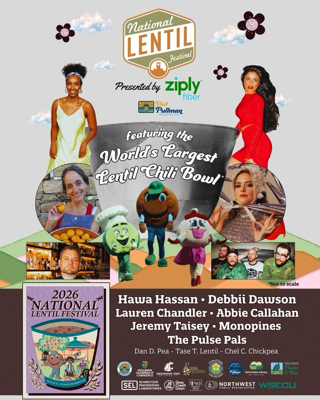🥣 #LentilFest is finally here! 🎉 “I Want You” to spend your Saturday and celebrate our community with us at Reaney Park! ➡️ Swipe for event map, schedule and sponsors (also available at lentilfest.com/resources)! What parts are you excited to experience? Answer from #ThePulsePals: ERRRYTHING 👠🥄🍪 #WSUWOW