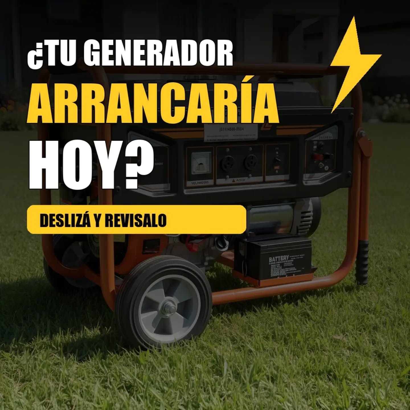 ¿Tu generador arrancaría hoy?