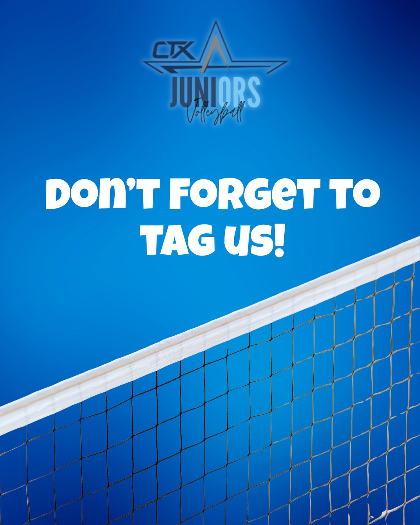 We want to showcase your school season successes! Tag us in your Instagram posts and we will share on our story!
Pictures, videos, solo shots, squad shots — all welcome. Let’s see ‘em!
#ctxjuniors #ctxjuniorsvolleyball
