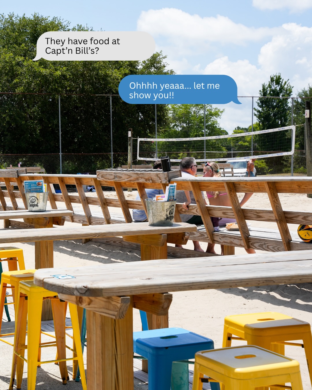 40+ years ago, John and Erin started serving up local favorites out of a little spot they called 220 Seafood. Fast forward through some cleared land, a tiny kitchen, what started as horseshoe pits, and A LOT of sand.... here we are! A 12 court beach volleyball facility, bar, restaurant, brewery, and taproom.
🍽️ 🍻🌞🏐🍔
But here’s the part most people don’t realize: the same family, same hands, same heart and soul has gone into keep these doors open all these years later.
Literally… the entire family can be found scattered somewhere on the property on any given day making sure your plate (and cup) is taken care of. ✨
If you’re just now discovering us, pull up a chair, there’s plenty to choose from!
We are so proud to continue to serve our local community today and for many more years to come!
Regulars - share your favorite dishes from over the years! Maybe you’ll inspire someone to try something new.
We’ll See You At Bill’s 🫶🏽