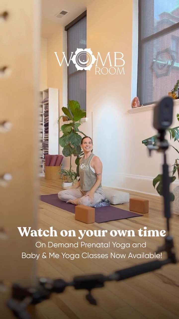 Watch on your own time. On Demand Prenatal Yoga and Baby & Me Yoga Videos Now Available For Sale! Follow the link in bio to purchase.
