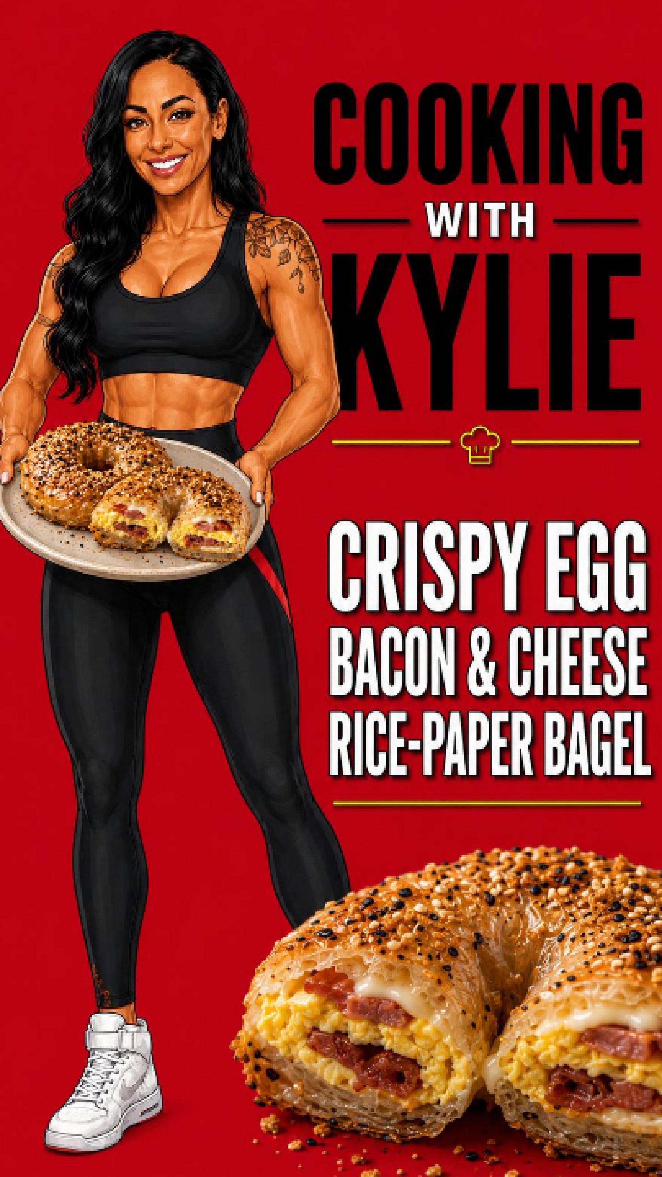 🥯 **YOU’RE TELLING ME THIS BAGEL IS MADE FROM RICE PAPER?!**
Because this might be one of my favourite air fryer experiments yet. 😂
Crispy on the outside, soft through the middle and stuffed with **egg, bacon and melty cheese** — but the “bagel” itself is made from **rice paper**.
🔥 **250 calories**
💪 **31g protein**
🌾 **6g carbs**
💧 **12g fat**
And if you want to take it up another level, serve it with my **Creamy Chipotle Lime Sauce from Vol. 24**. 🤤
This recipe is part of **Vol. 26 – Air Fryer Edition** of the Strong with Kylie Meal Plan Collection, along with:
🍗 Gochujang Honey Air Fryer Chicken Rice Bowl
🍗 Crispy Parmesan Chicken Cutlets
🍪 Giant Protein Cookie
🛒 Shopping list
🔥 Air Fryer Guide
📥 Download the **FREE full volume** through the link in my bio.
👇 **On Instagram, comment “MEAL PLAN” and I’ll send you the link!**
#StrongWithKylie #AirFryerRecipes #HighProteinBreakfast #HighProteinRecipes #RicePaperRecipes #AirFryerBreakfast #MacroFriendly #HealthyBreakfast #HighProteinMeals #MealPlan