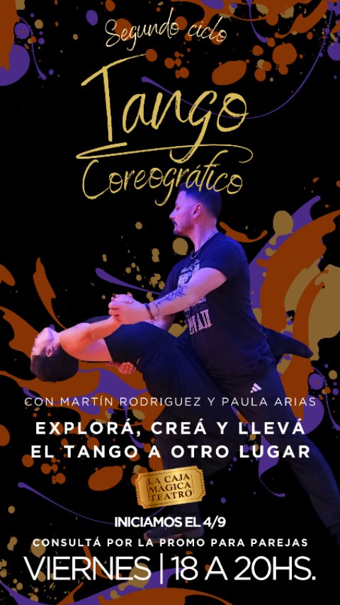 ✨ ¡NUEVO CICLO DE TANGO COREOGRÁFICO! 💃🕺
Este 4 de septiembre comenzamos un nuevo ciclo de Tango Coreográfico en La Caja Mágica, de la mano de @martinrodriguez_tango
Y @paulaarias.tango
Un espacio para explorar, crear y llevar el tango a otro lugar, combinando técnica, expresión, conexión y mucha danza 🎶🔥
📅 Iniciamos: viernes 4 de septiembre
🕕 18 a 20 hs
📍 La Caja Mágica Teatro
👫 Promo especial para parejas $100.000
🕺individual $70000 💃
¡Sumate a este nuevo ciclo y animate a vivir el tango de una manera diferente! ✨
#TangoCoreográfico #Tango #LaCajaMágicaTeatro #Cipolletti #Danza TangoEnPareja
