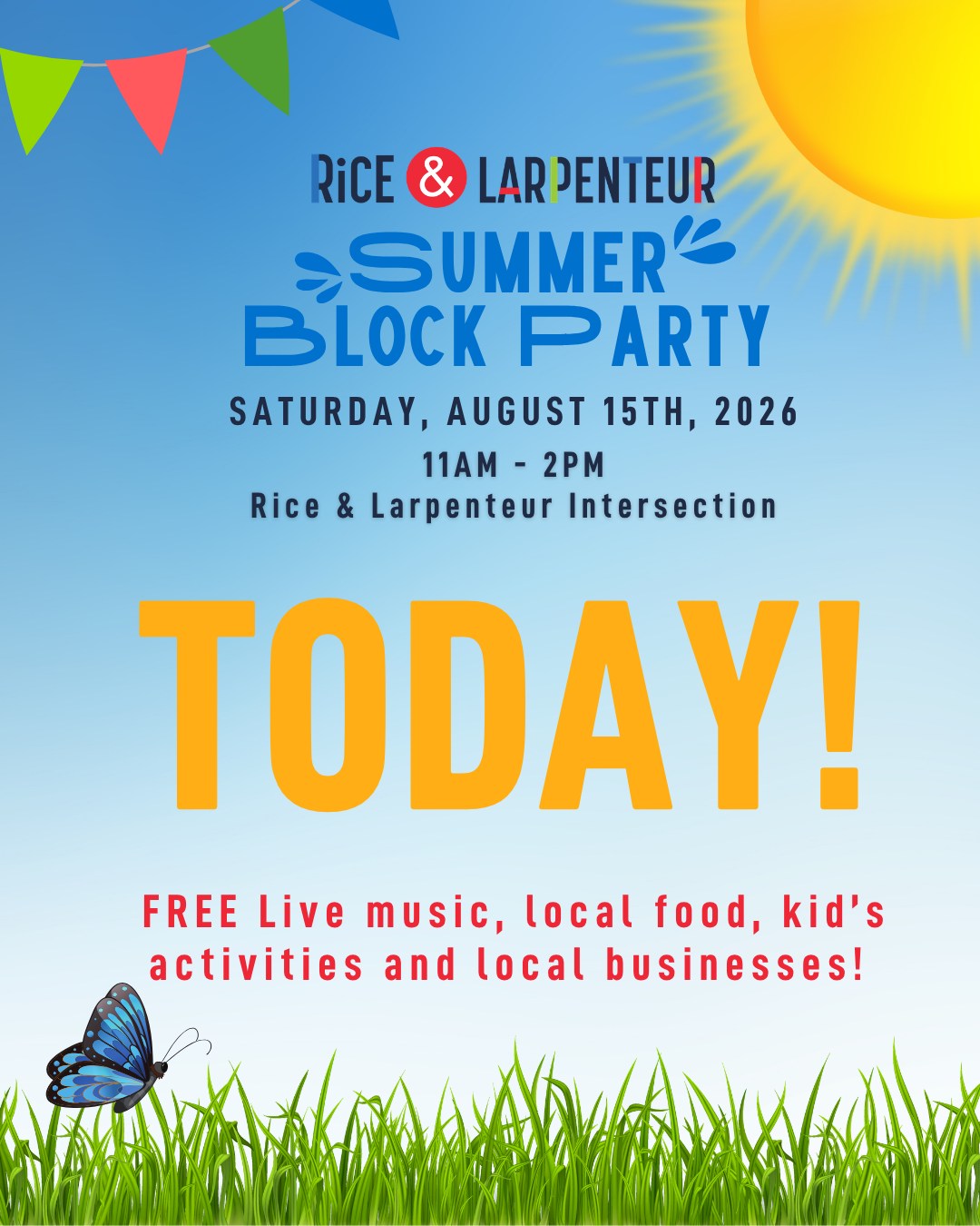 🎉 TODAY’S THE DAY!
Rain or shine we will see you there! Watch for updates on a weather plan via social media if needed!
Grab your family, bring your neighbors, and meet us at the RLA Summer Block Party happening today!
📍 SW corner of Rice & Larpenteur
🕚 11 AM – 2 PM
There is still time to RSVP on our website!
🍽 Free food tickets
🧗♂️ Kids’ climbing wall
💇 Free haircuts
🚲 Bike helmet giveaways
🎶 Live music, community booths & more!
Special thanks to our presenting sponsor @mhealthfairview for supporting this day of connection and celebration!
A special shoutout to our Annual Community Partners, including: @AmericanNatBank @Saint Paul Regional Water Services - SPRWS @xcelenergy @mhealthfairview @HamernicksTwinCities @CapitolRegionWD @MaplewoodMN.gov @CityofRosevilleMN @cityofsaintpaul JO Companies, @RamseyCountyMinnesota
And our event sponsors:
McDonalds at Rice & Hoyt
Richfield Bloomington Alumni Chapter of Kappa Alpha Psi Fraternity Inc
Roseville Mayor Dan Roe
Ramsey County Social Services
@NENOstpaul
@communityschoolofexcellence
@krausandersoncc
RondoCLT
@bluessaloon.org
@Namastebrowsandboutique
@MCCDmn
#RLASummerBlockParty #HappeningNow #SeeYouToday #ThankYouMHealthFairview