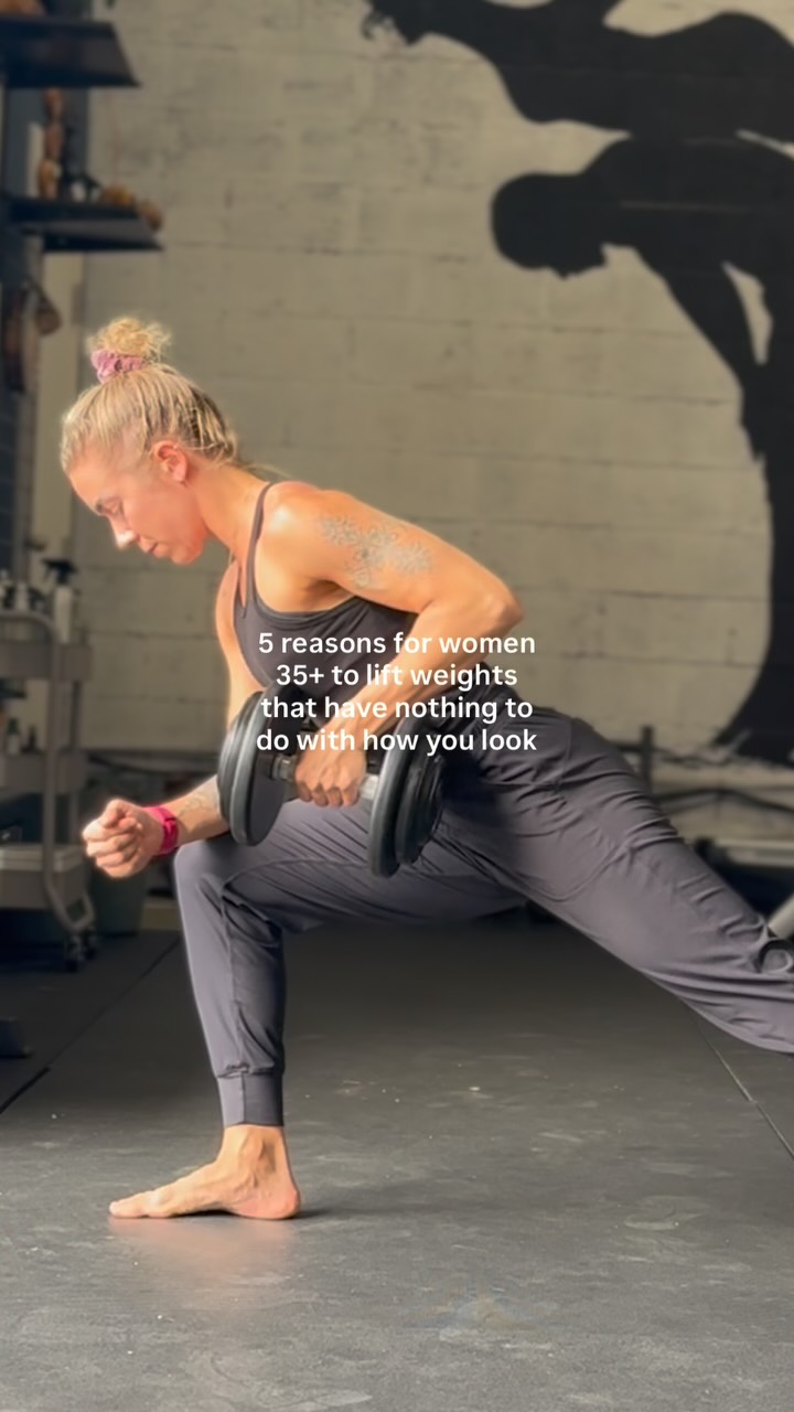 For most of our lives, the fitness industry has told women to just do endless cardio and eat less.
AKA - it not only misled us, but missed basically everything that actually matters. 🥲
Here’s what lifting actually does for women over 35, and none of it has to do with how you look (that’s just a bonus 😉):
1. You’re still building bone density right now. Resistance training is one of the only things that signals your body to strengthen bone. The more you build in your 30s and 40s, the more protection you carry into the decades ahead.
2. It regulates your blood sugar. Muscle is where your body processes glucose. More muscle means better energy and lower risk of insulin resistance, and this holds true independent of your weight or diet.
3. It gives you your energy back. Lifting makes your cells more efficient at producing energy. This is why women who strength train consistently tend to feel more energized as they get older, not less.
4. It supports your hormones. Consistent strength training is associated with better mood, more stable energy, and improved sleep quality. The mechanisms are still being studied, but the outcomes show up reliably in the research.
5. It keeps you capable. The strength to carry things, move without pain, and get off the floor is built over time. What you build now protects your independence later.
You’re not behind. You’re exactly on time.
If you want support actually building this, comment or DM “FORMA” to learn more about how I can help you not only look but feel, move, & live better 🫶
#formacoaching #womenstrengthtraining #strongwomen #onlinecoaching