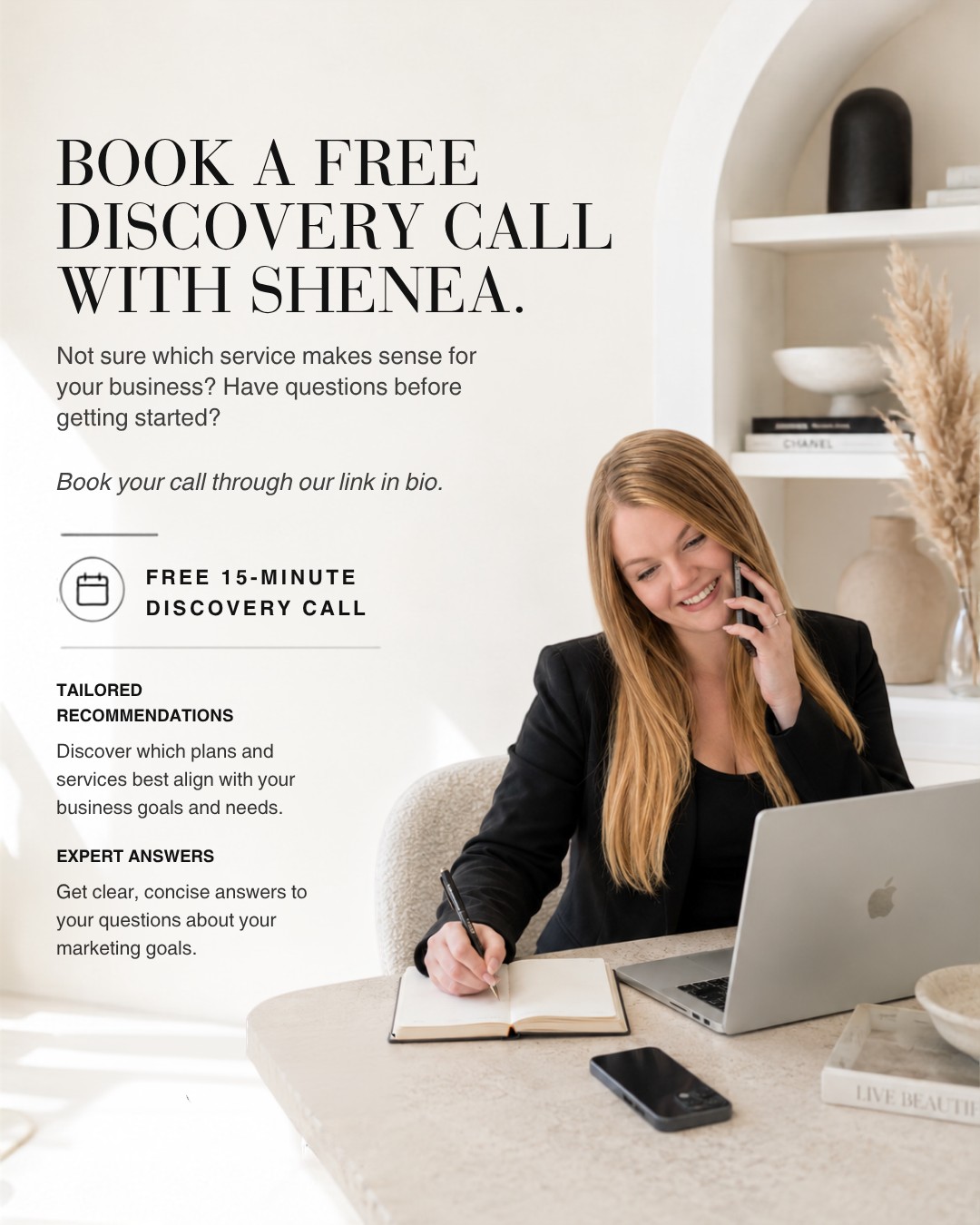 Meet Shenea 🤍 If you’ve been around here for a while, you’ve probably seen her name pop up a time or two! She’s been with us since 2020 and helps keep everything moving behind the scenes, from client communication to UGC + discovery calls 👩💻
Not sure which service is right for you? Book a free 15-minute call with Shenea through the link in bio 📞
#SocialMediaManagement #DigitalMarketingAgency #SocialMediaStrategy #ContentMarketing #SmallBusinessMarketing