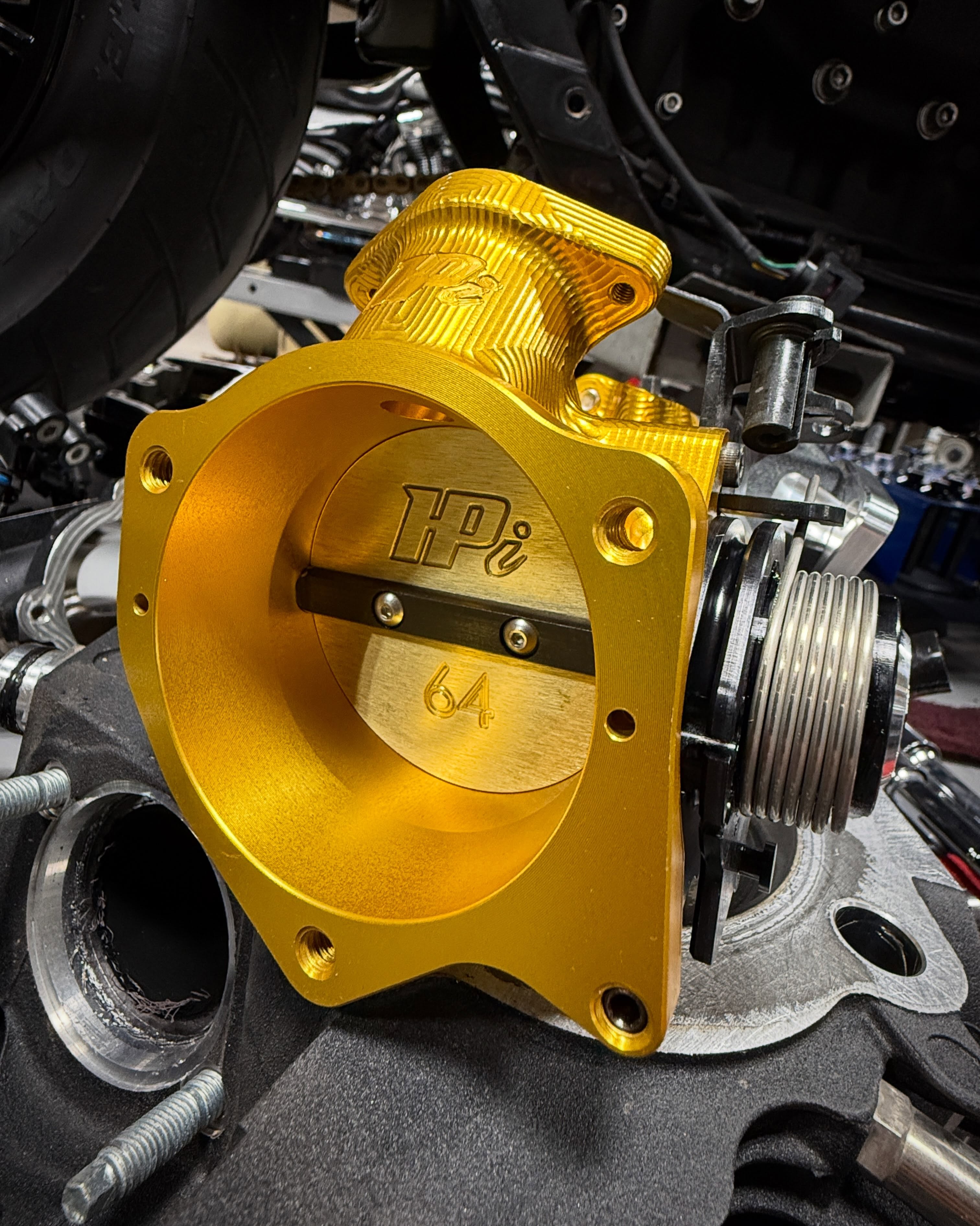 Couple of billet aluminum anodized throttle bodies going out today 🤤 #hpi #horsepowerinc #anodized #billetthrottlebody #madeinusa