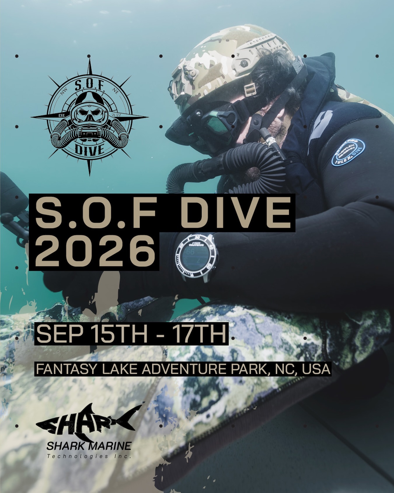 Shark Marine is going to be exhibiting again at S.O.F Dive. If you are attending, drop in and test some of the gear. #SOFDIVE #shark #show #tester #gear