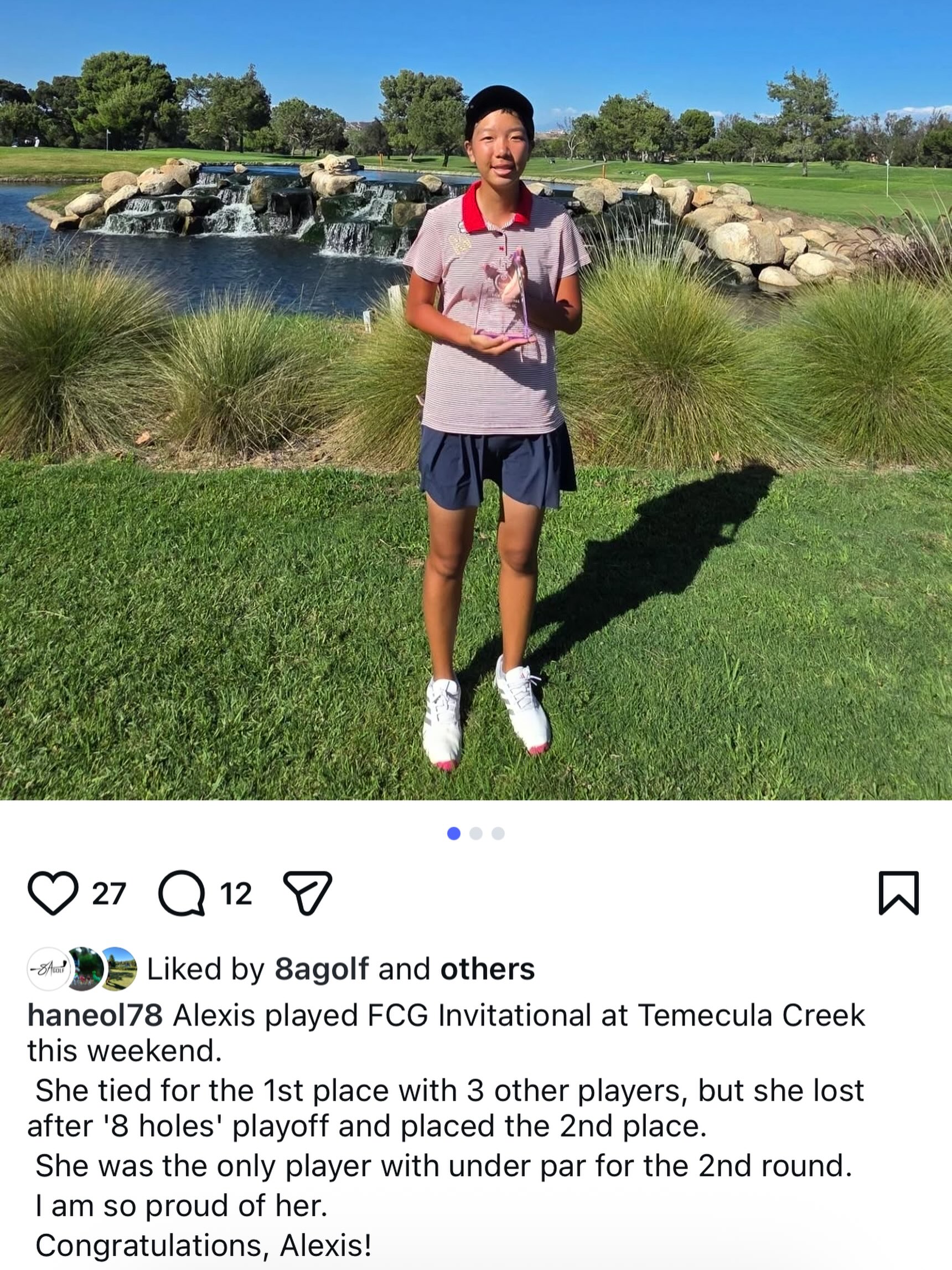 8 hole playoff is wild
Always proud of you Alexis @alexislee_golf 💪🏻