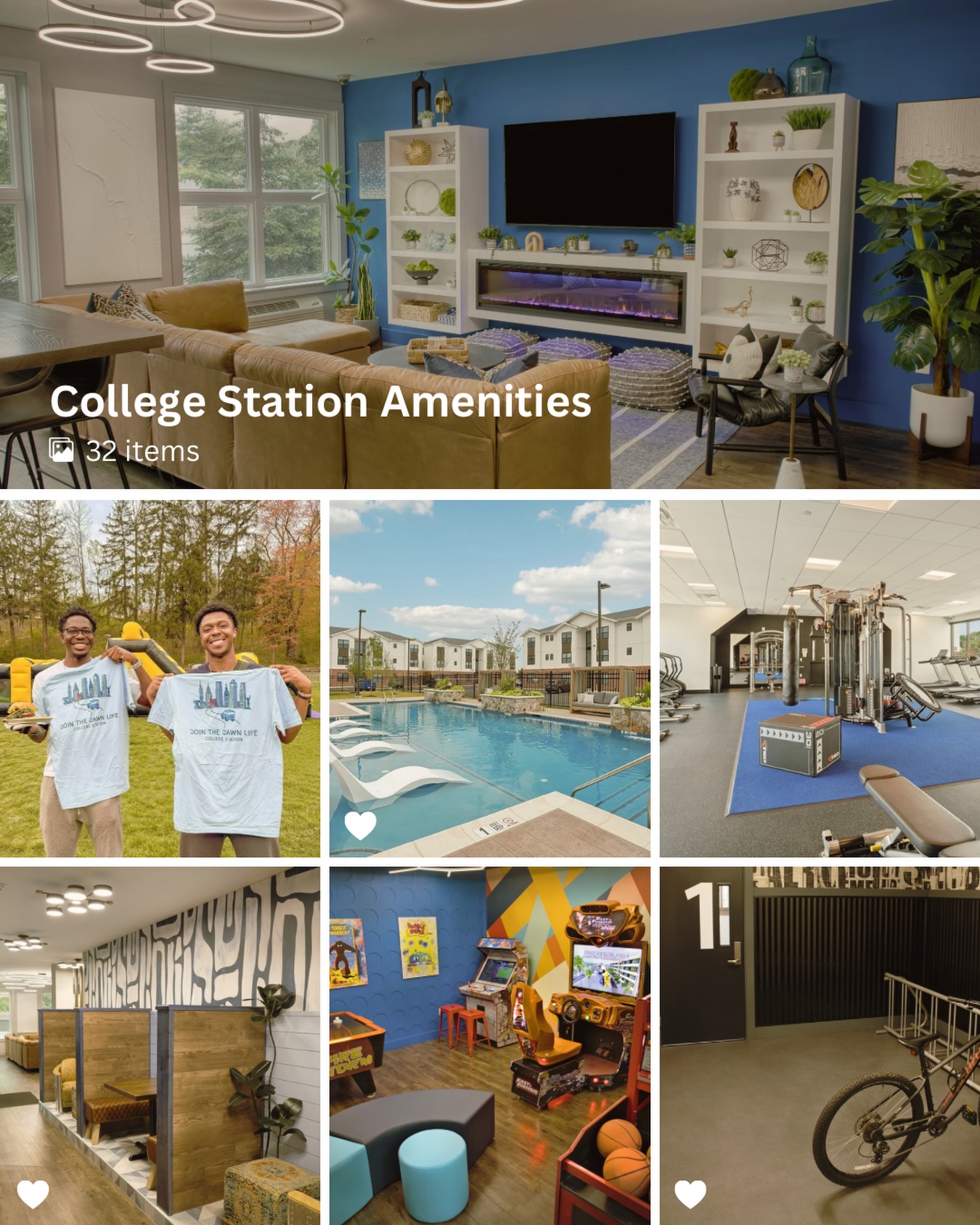 If our camera roll could talk, it would just be photos of us living our best life around the property. 🤭
From morning gym sessions to late-night study marathons, we’ve selected a few of our absolute favorite amenities that make off-campus life a total breeze!
We’ve curated the perfect aesthetic, but it’s even better in person.
#CollegeTownCommunities #LiveWithin