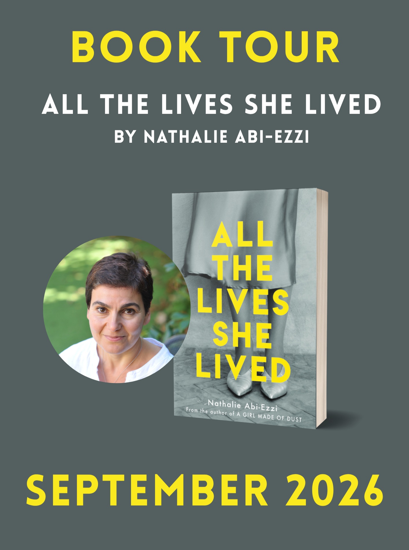 All The Lives She Lived: On Tour 💛
Contact individual bookshops for tickets and further info 📚
#AllTheLivesSheLived #IndieBookOfTheMonth #IndependentBookshops #BookTour #AuthorEvents