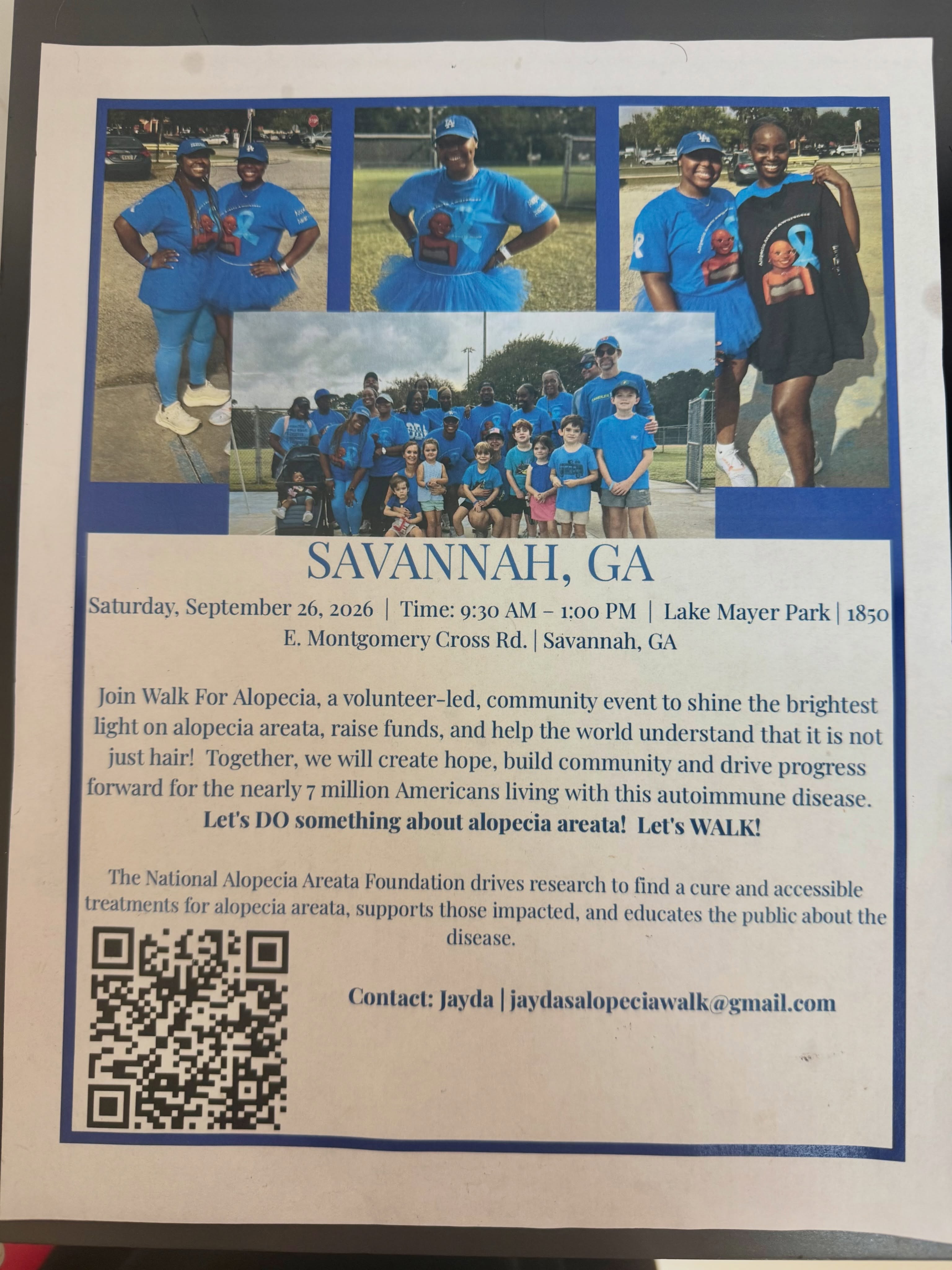 💙 Let’s walk together!
Scan the QR code to join my team for the Walk for Alopecia.
#alopeciaawareness #alopecia #alopecianbeauty #hairloss #secrettresseswigs