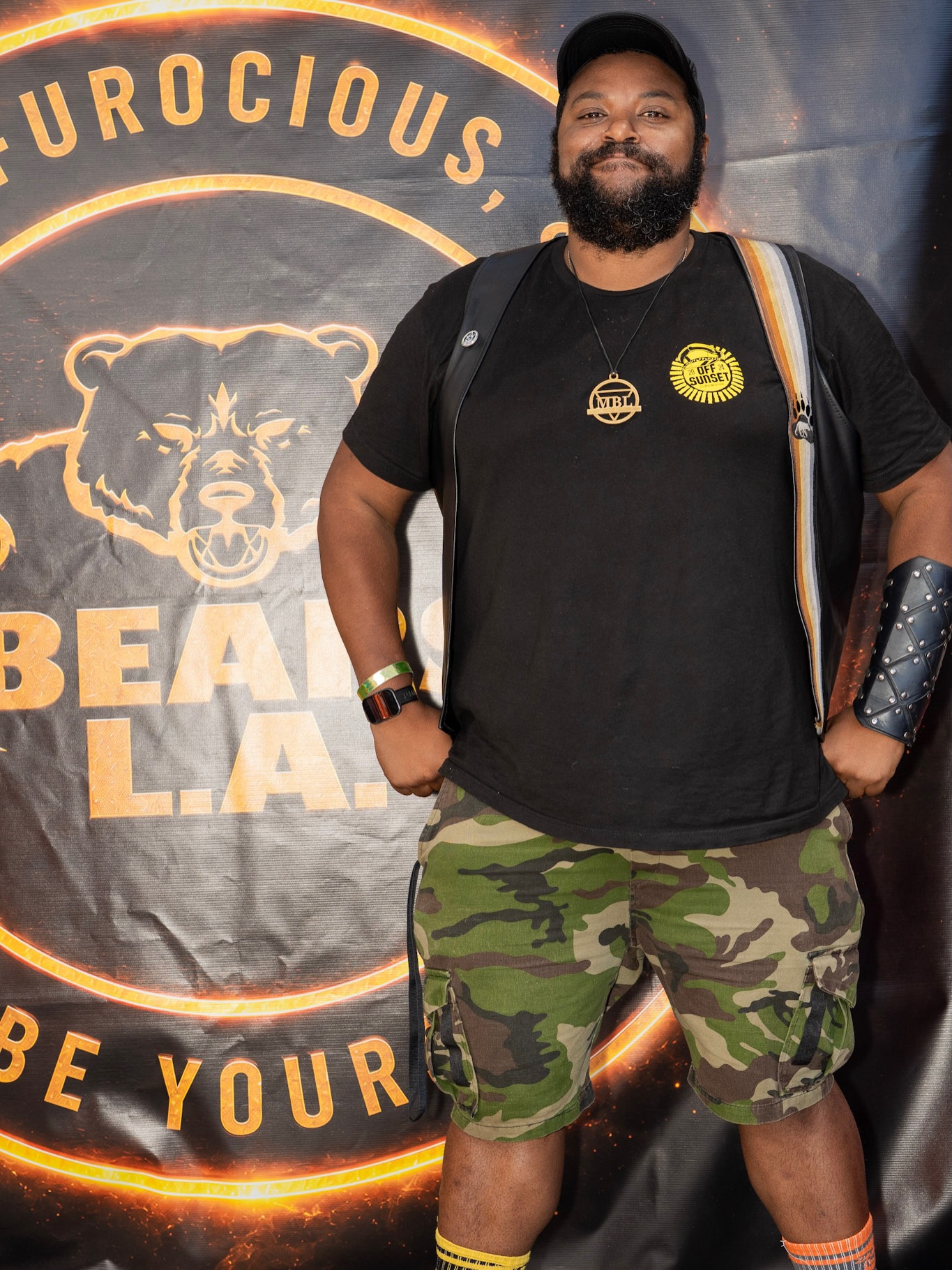 Thank you to Cub LA 2027 Judge @hottesome
Quintin Ellis Jr., also known as Hottesome, is the former Mr. Bullet Leather 2025+ and Mr. Bare Bear 2023 for CMEN. He is also the creator and host of Leather Beast and Xx-A-Sketch.
This cigar smoking care bear is an actual LA Native born in south LA, residing in the SFV and showing up all over the county to support others whenever possible. He’s an avid supporter of local clubs, restaurants, shops, vendors and businesses.