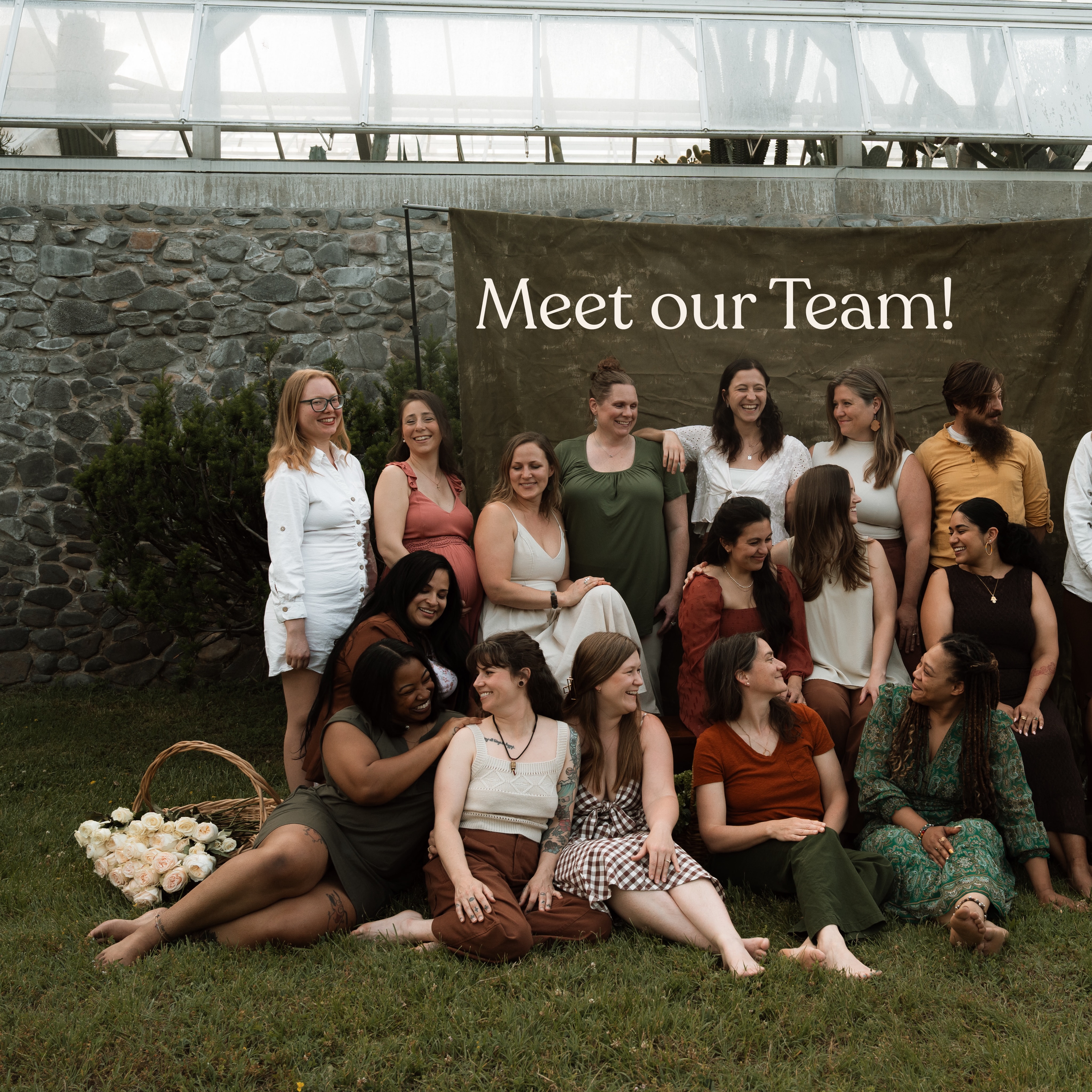 Meet our team! We are proud to be an inclusive community support system for growing families. Thank you @mother.and.wild for capturing these special moments. *Some team members were not able to be present for this photo shoot, they are equally valuable to our community.