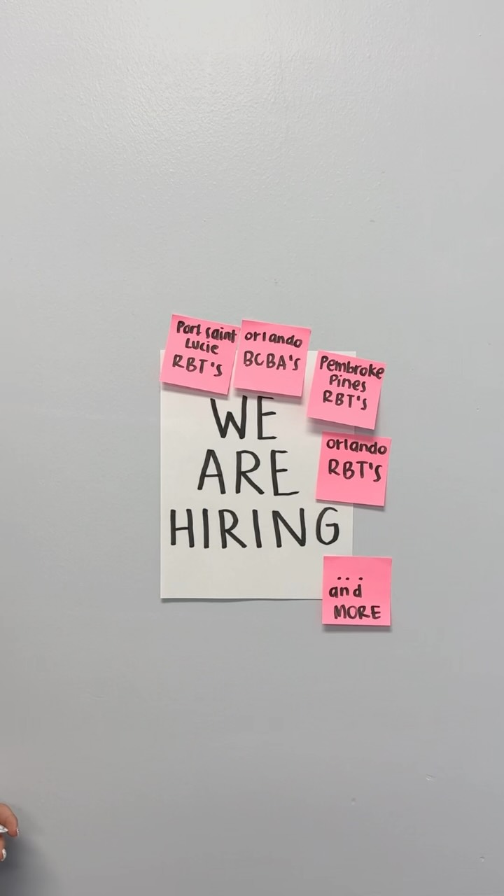 🚨 WE’RE HIRING! 🚨
Ready to grow your career in ABA? 💙🩷 We’re looking for passionate team members who are ready to make an impact, have fun, and grow with us!
✨ Now hiring:
📍 Port Saint Lucie RBTs
📍 Pembroke Pines RBTs
📍 Orlando RBTs
📍 Orlando BCBAs
Think you’d be a great fit? 👀 Apply today and come evolve with us! 🧩✨
#NowHiring #ABAJobs #RBTJobs #BCBAJobs #BehaviorAnalysis AppliedBehaviorAnalysis JoinOurTeam ABACommunity EvolvingMindsTogether