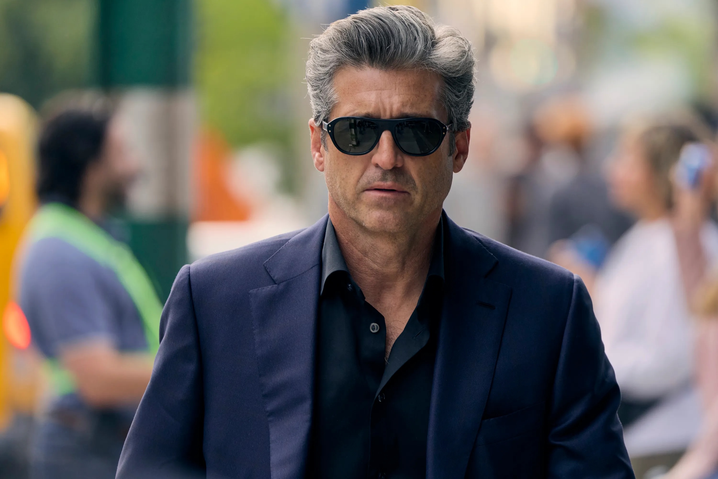 Patrick Dempsey wears @moscotnyc starring in, Memory of a Killer.