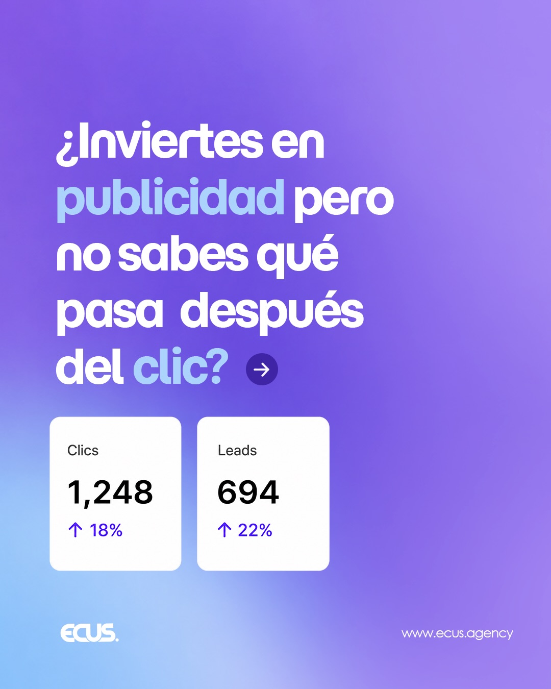 Invertir en publicidad es solo el comienzo. 📈
El verdadero crecimiento está en saber qué pasa después del clic: cuántos leads llegan, cómo se gestionan y cuántos terminan comprando.
Deja de adivinar. Empieza a medir.
Gestionamos Publicidad + Datos + Ventas 🚀
