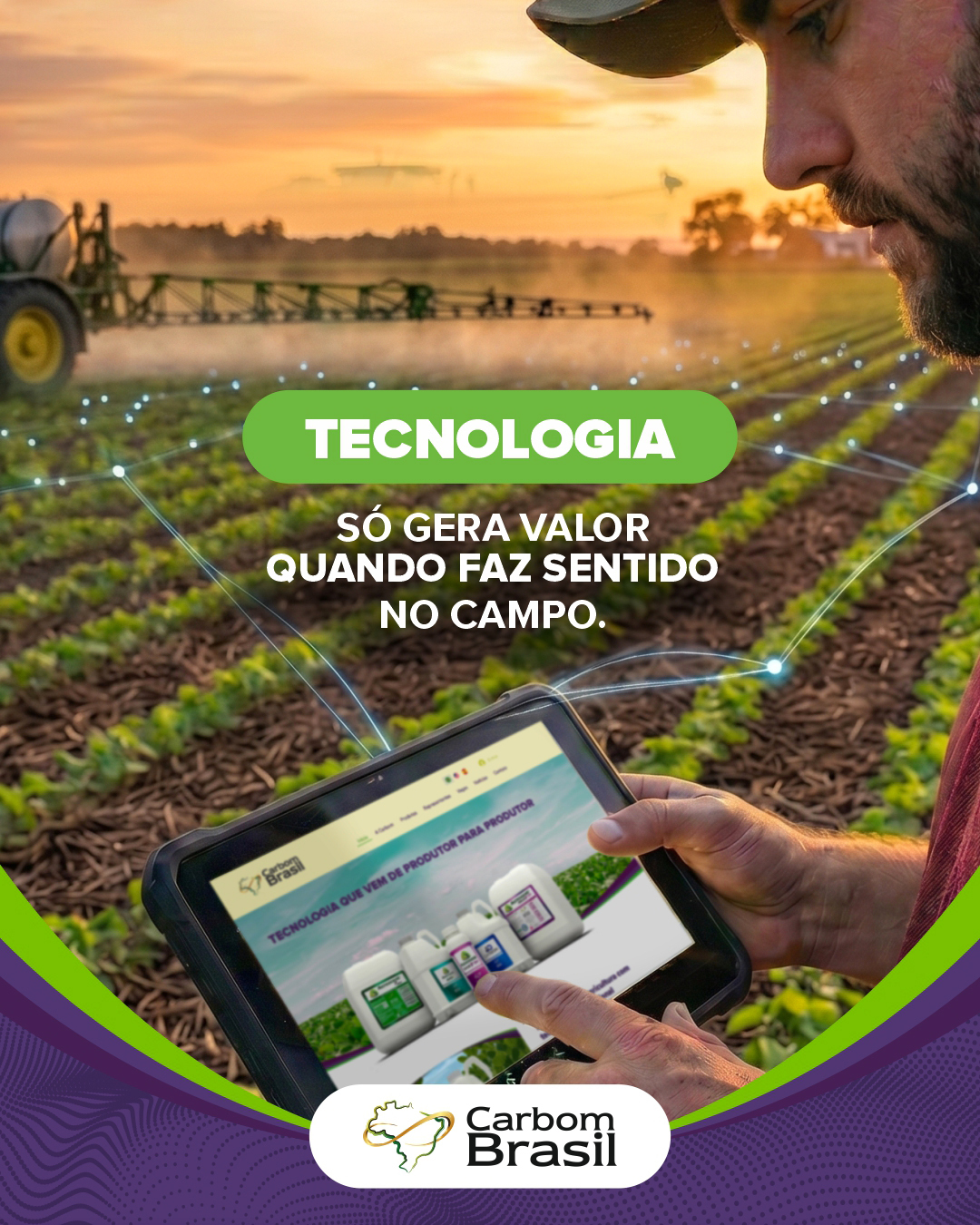🚜 Na Carbom, acreditamos que inovação não deve ser medida pela complexidade de uma tecnologia, mas pela sua capacidade de gerar resultados consistentes dentro da porteira.
Por isso, desenvolvemos soluções que ajudam o produtor a construir sistemas mais eficientes, equilibrados e preparados para os desafios da agricultura moderna.
🌱 Acompanhe nossas redes sociais para mais conteúdos sobre manejo, agricultura regenerativa e tecnologias para o campo.
#CarbomBrasil #AgriculturaRegenerativa #InovaçãoNoCampo #AgroBrasil #TecnologiaAgrícola