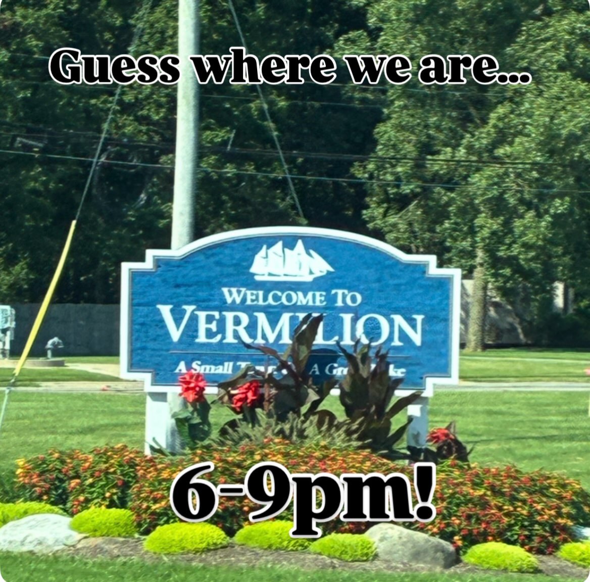 We’re here in Vermilion playing 3rd Thursdays from 6 to 9 PM! Come join us for a fun night of covers and our original music!