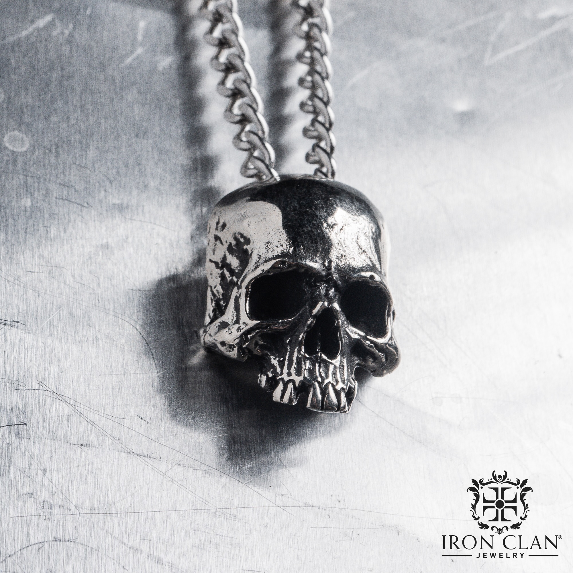 INFINITY 6 JAWLESS PENDANT Story:
Basic cranium skull with detailed shape as real human skull head, "Infinity" series will always regeneration into a new design after their sold out, that's why we call it "Infinity", this pendant is Infinity first generation, have a normal scale head without his jaw.
Each piece will comes with:
- A Signed Certificate of authenticity
- Jewelry polishing cloth
- 1 Exclusive Iron Clan's Jewelry Box
- 2 Free Iron Clan's Stickers
- 1 Iron Clan Plastic Bags
- Receipt and Customs note, so it will reduced tax fees
PLEASE NOTE:
EVERY JEWELRY that we made is LIMITED, we just cast this rings up to 66 pieces in every single year.
ALL RING IS MADE BY ORDER, HERE THE ESTIMATED PROCESSING TIME:
- PEWTER: only 3 - 5 business days
- WHITE BRASS, BRASS & SILVER: 1 - 2 weeks
__
π₯ Iron Clan's Jewelry is available worldwide at
www.ironclan.co & ironclanjewelry.etsy.com
π Tokopedia: Iron Clan Chamber (Indonesia)
__
#IronClanPendants #IronClanJewelry
#Skullpendant #925Silver #GothicJewelry