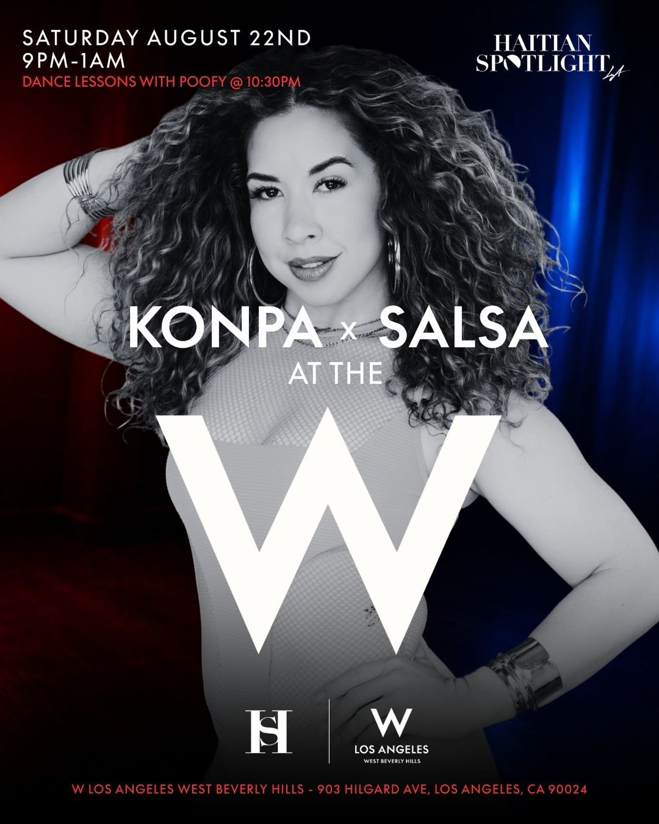 This Saturday, weβre bringing Konpa x Salsa to the W and @itspoofy has you covered with the Salsa moves at 10:30PM! Come ready to learn a few steps, and put them to work on the dance floor. ππ₯
Saturday, August 22 | 9PMβ1AM
π W Los Angeles β West Beverly Hills
Ticket link in bio