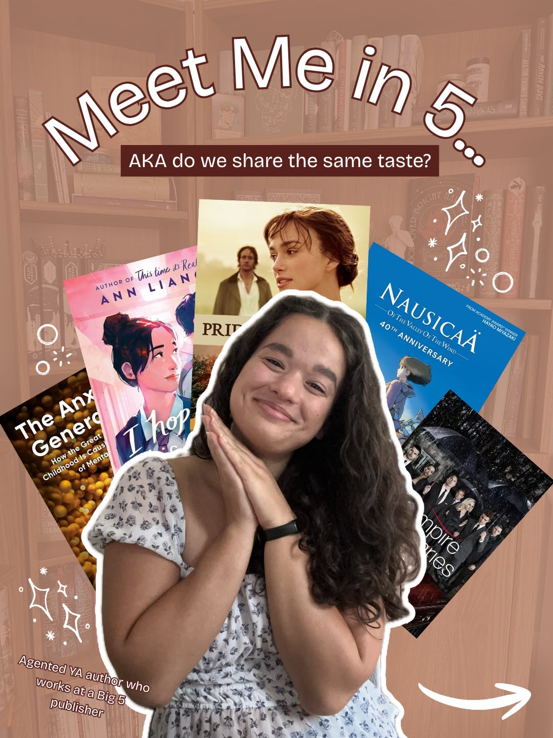 Deep cuts ✨ Hi, I’m Megan Riann! I’m an agented author who works at a Big 5 publisher. Let’s see if you recognize (and share!) my favs 🤭
I write young adult, so many of my favs are YA! Not pictured: The Raven Boys, Percy Jackson, The Host, Little Thieves, and many many more 😅
Animation is just as good as live action! I feel strongly about the idea that live action is somehow more complex/meaningful/artful, etc.
More favs include: The Menu, Knives Out, Little Women (2019), Looper, and Howl’s Moving Castle! 😚
We all need comedies and “junk food” shows in our lives ✋ ATLA is by far my favorite (and the best written piece of media on earth imo)
Learning never stops!! If you have any interesting psychology or Christian living books, let me know. I also love the occasional memoir like I’m Glad My Mom Died.
How many do we have in common?! 👀
Have I convinced you to give anything a try?
#bookstagram #amwriting #aspiringauthor #keepwriting #meetmein5