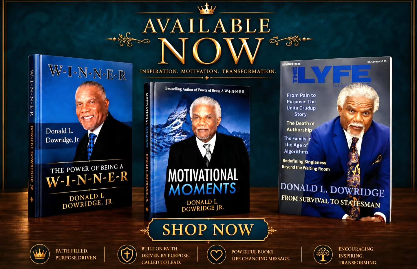DLD
Wrote Them and They Are Available For
"U!"
YEEEEEES
THE POWER OF BEING A WINNER
is Over
"U!"
It's About
MOTIVATIONAL MOMENTS
That Make LYFE
"U!"
Order Your Copies Today!
dld282002@yahoo.com
www.dldenterprises.org
Sincerely Thank
"U!"
#DLD2026