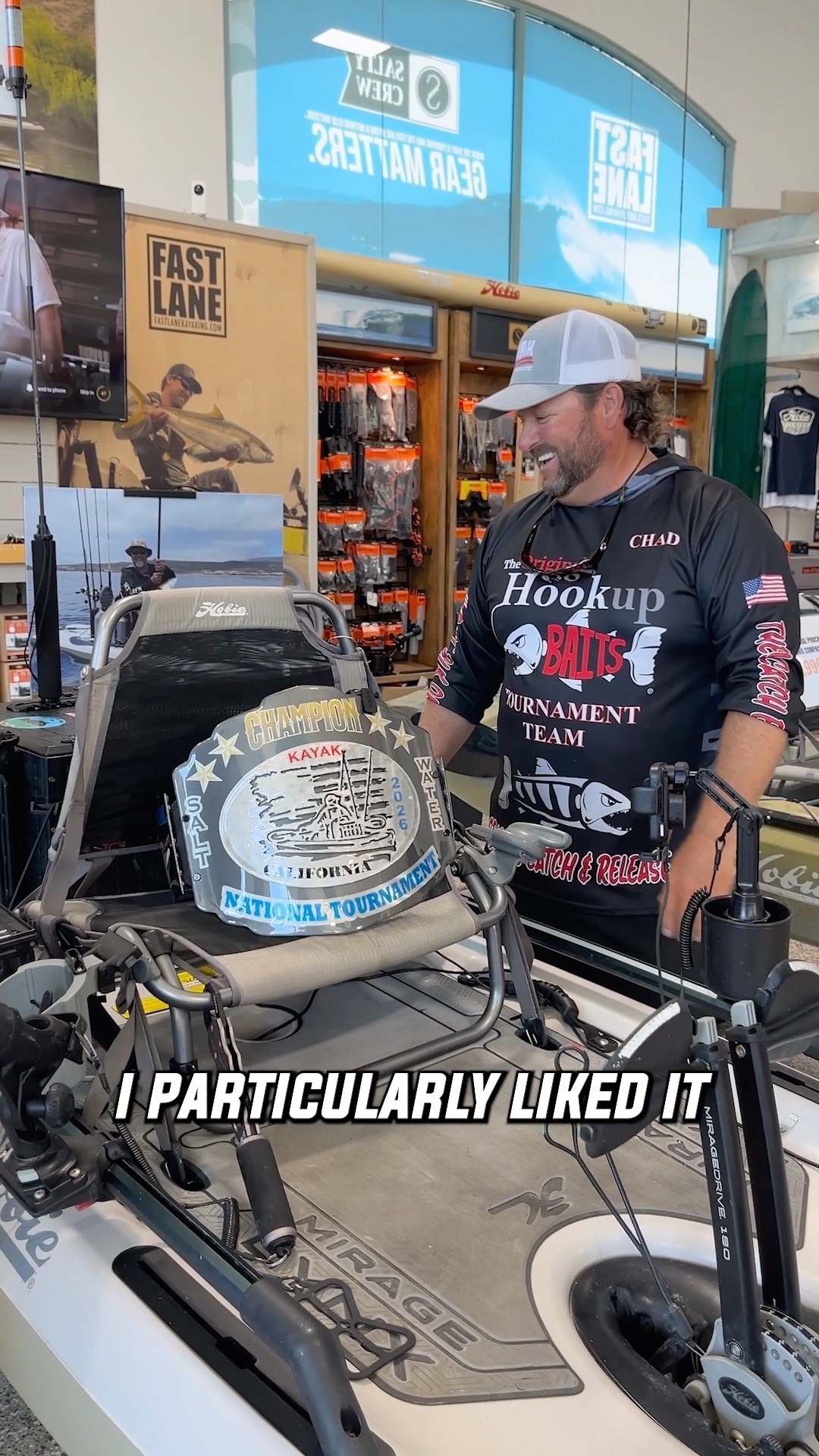 “It doesn’t take much to catch a lot of fish”
That's the philosophy behind using light and simple kayaks like the Lynx and Hobie iTrek Angler. Chad’s recent victory during the USA Saltwater Kayak Fishing Nationals was won on a Hobie Lynx with a pretty minimal setup compared to most tournament boats. Using a good fish finder, storage solutions from @yakattack.us , and being comfortable on the water are three things that can make or break a day on the water. If you want to get your rig set up with accessories that will drastically improve your fishing, come by the shop! We have ton’s of accessories to get your boat setup!