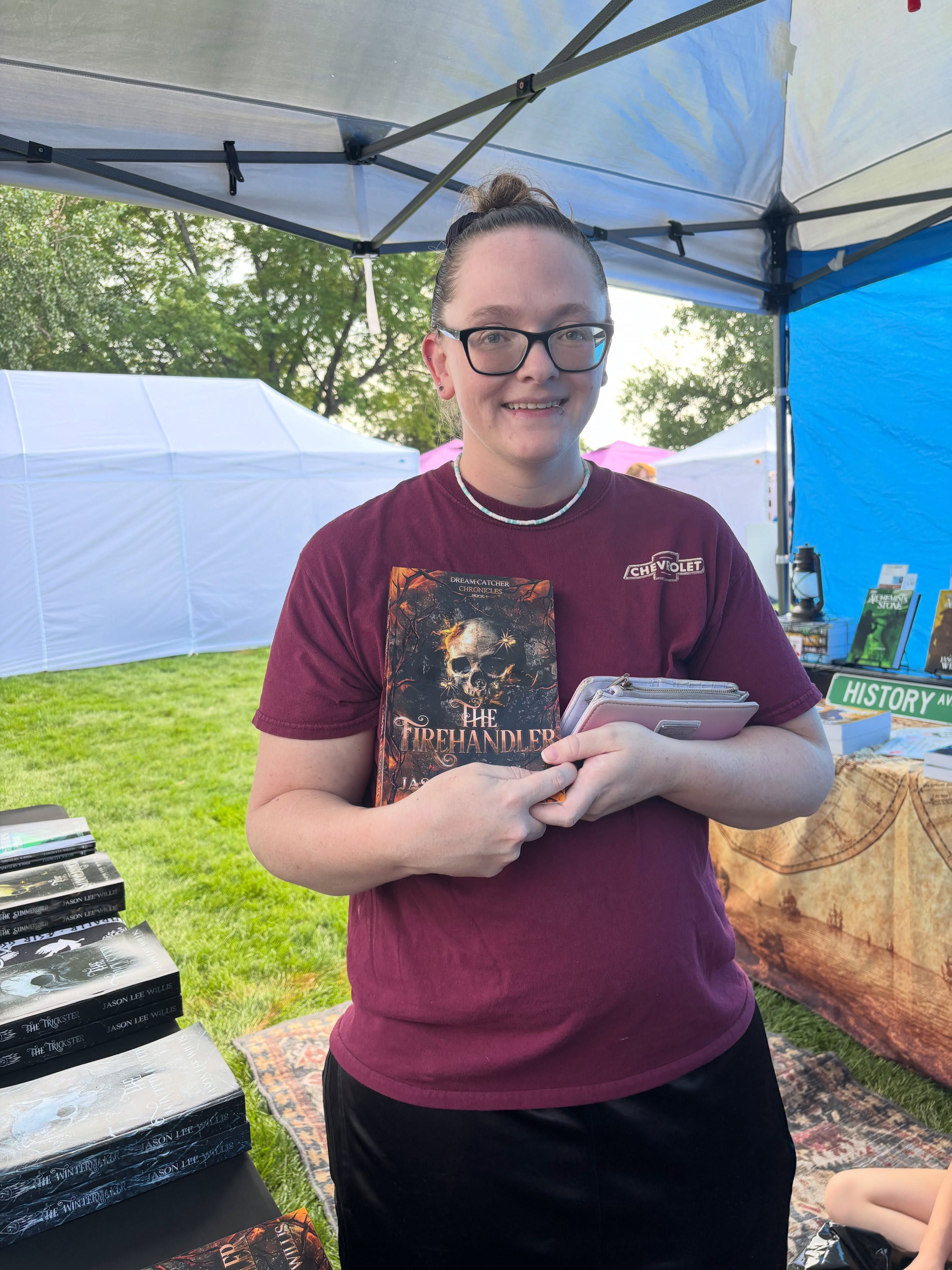 First sale of the weekend: Deirdra is going to Lake Manitou.
