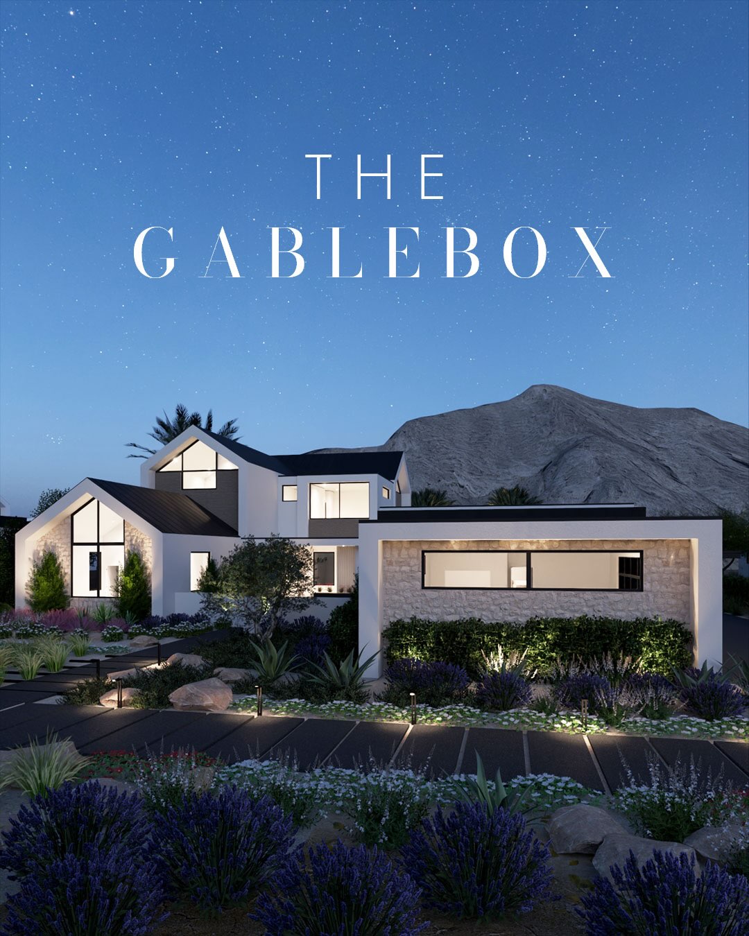The GableBox is a modern custom home that blends traditional gabled forms with contemporary detailing. Natural stone, warm wood, and metal are used throughout the exterior and carried into the interior, creating a cohesive material palette and a clear connection between the architecture and living spaces. Designed around views of Lone Mountain and natural light, the home will be delivered fully turnkey, with finishes and amenities ready for move-in and enjoyment from day one. #TheEstatesAtLoneMountain
Learn more at theestatesatlonemountain.com
Under Construction
4201 N Grand Canyon Dr
7 Bed || 8 Bath || 7706 Sqft. || 0.74 Acre Lot