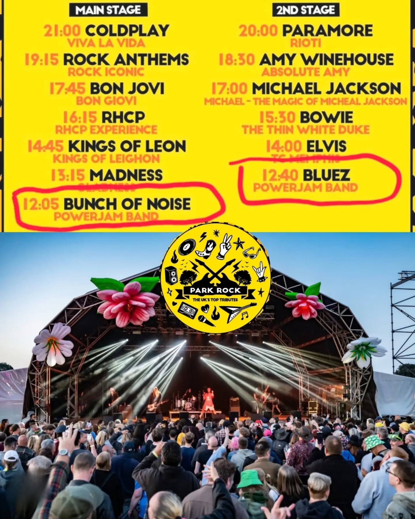 WOW!!! 2 young bands from @powerjambands ( the local non profit academy) made it into the All- Pro line up for the nearly sold out Park Rock Festival!!! If you have tickets, don't miss our homegrown bands 'Bunch of Noise & ' Bluezd' onstage this Saturday, August 22nd in Old Deer Park.
@park_rock_richmond
We are so excited and honoured!!!🎸🎶
#parkrockfestival #olddeerpark #rockschooluk #PowerjamBands #youngtalent