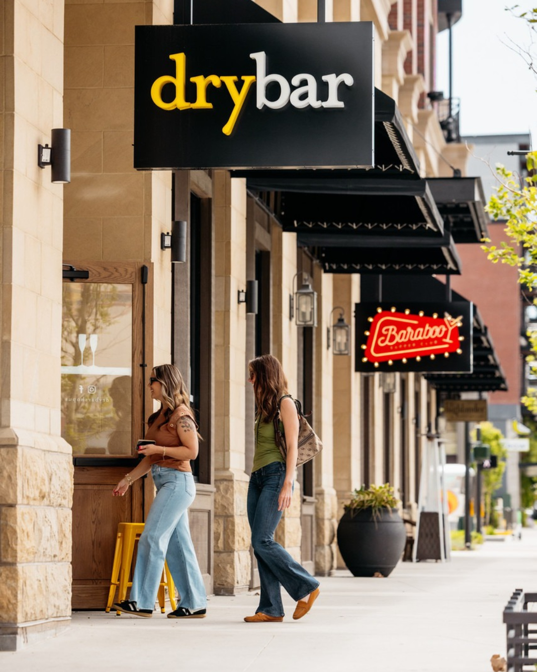 Girls' staycation rule number one: start with good hair.
With Drybar on the corner of the property, getting ready for a weekend at Hotel Renegade is practically part of the itinerary. From there, it's up to you. Dinner, rooftop drinks, a night downtown, or all of the above.
