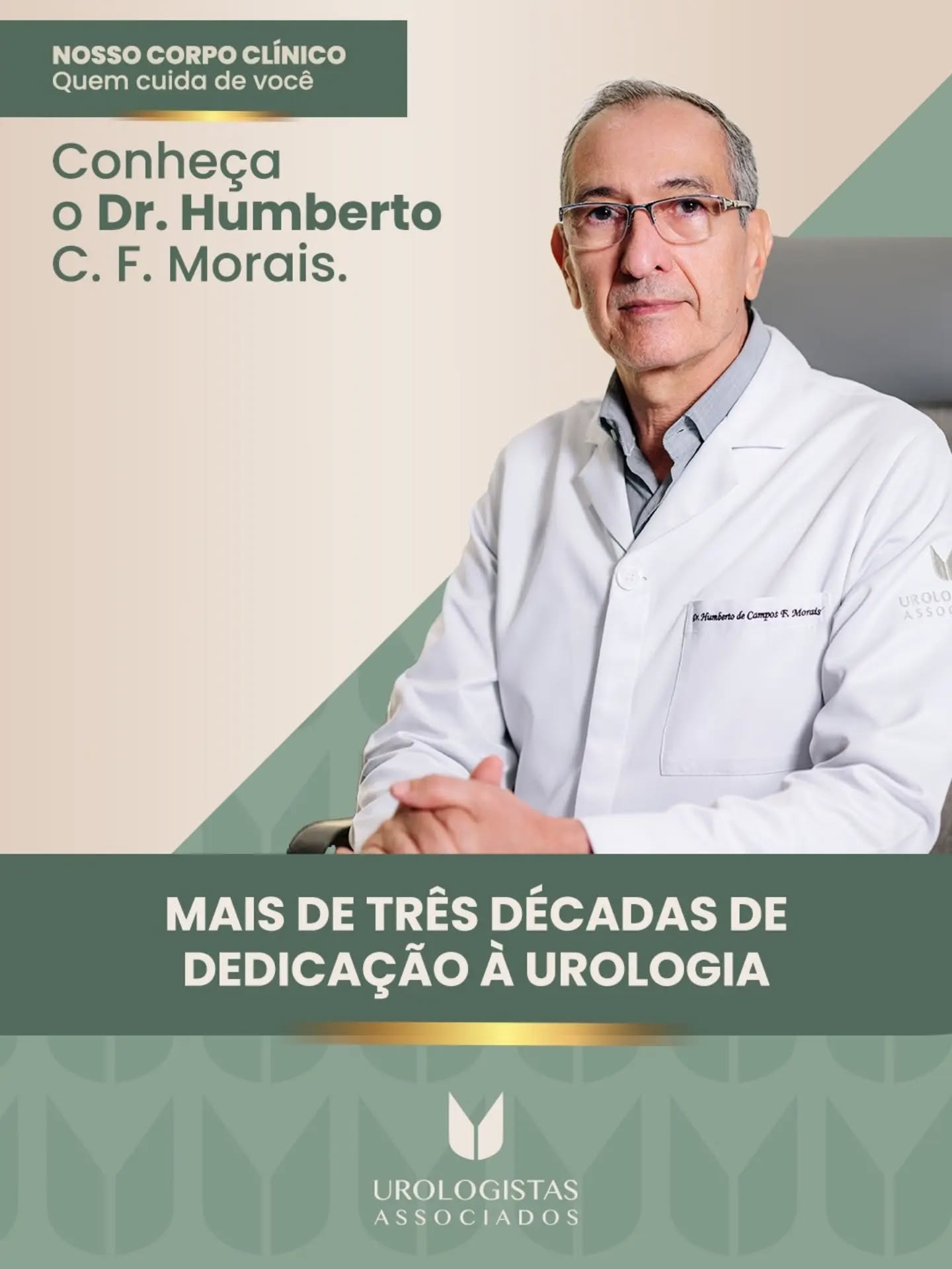 A medicina evolui todos os dias. Permanecer como referência exige acompanhar essa evolução. 🩺✨
O @humbertourologista, especialista pela Sociedade Brasileira de Urologia, representa esse compromisso dentro da Urologistas Associados, unindo experiência, conhecimento e cuidado com cada paciente. 👨⚕️💙
Sua trajetória reforça um dos pilares da nossa clínica: excelência técnica, atualização constante e atendimento individualizado. Mais do que tratar doenças, buscamos oferecer segurança e confiança em cada decisão médica. 🤝
Quer agendar uma consulta com o Dr. Humberto? Toque no link da bio ou fale conosco pelo (34) 3219-7777. 📲
#CorpoClinico #DrHumbertoMorais #UrologistaUberlandia #SBU #UrologistasAssociados