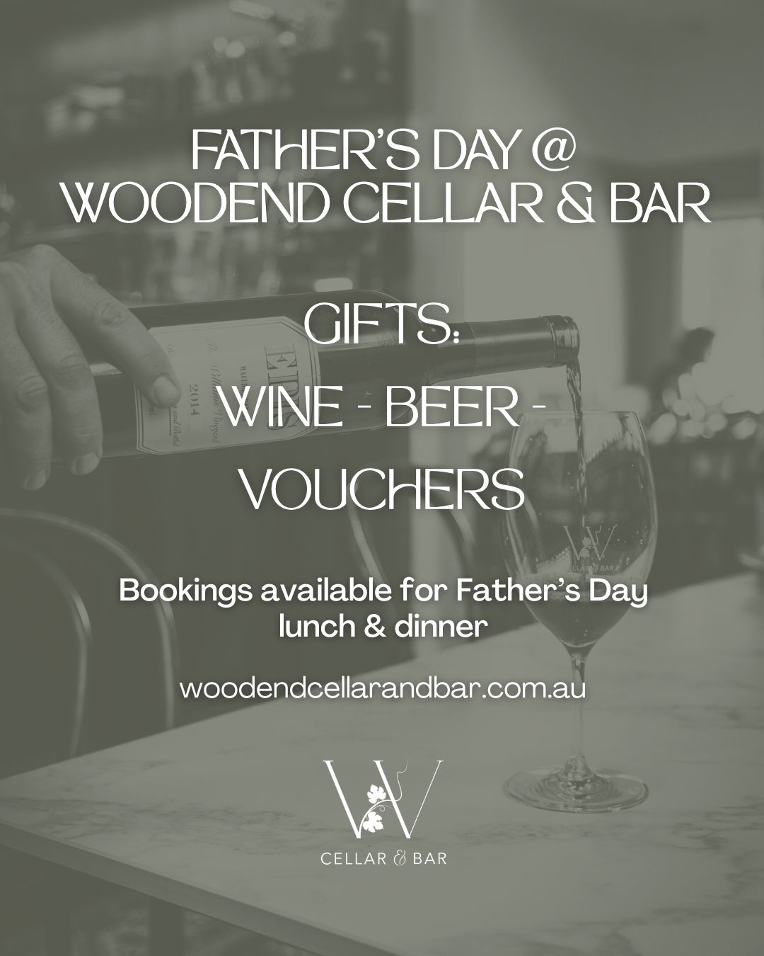 Top shelf wine, beer & food - find us a Dad that wouldn't love at least one of the above as a Father’s Day pressie and we’ll wait… or if you tend to agree, the cellar & bar is your one stop shop to truly treat pappa bear this Sunday 6th September 💜
#woodendcellarandbar #macedonranges #woodend #fathersday #woodendbar