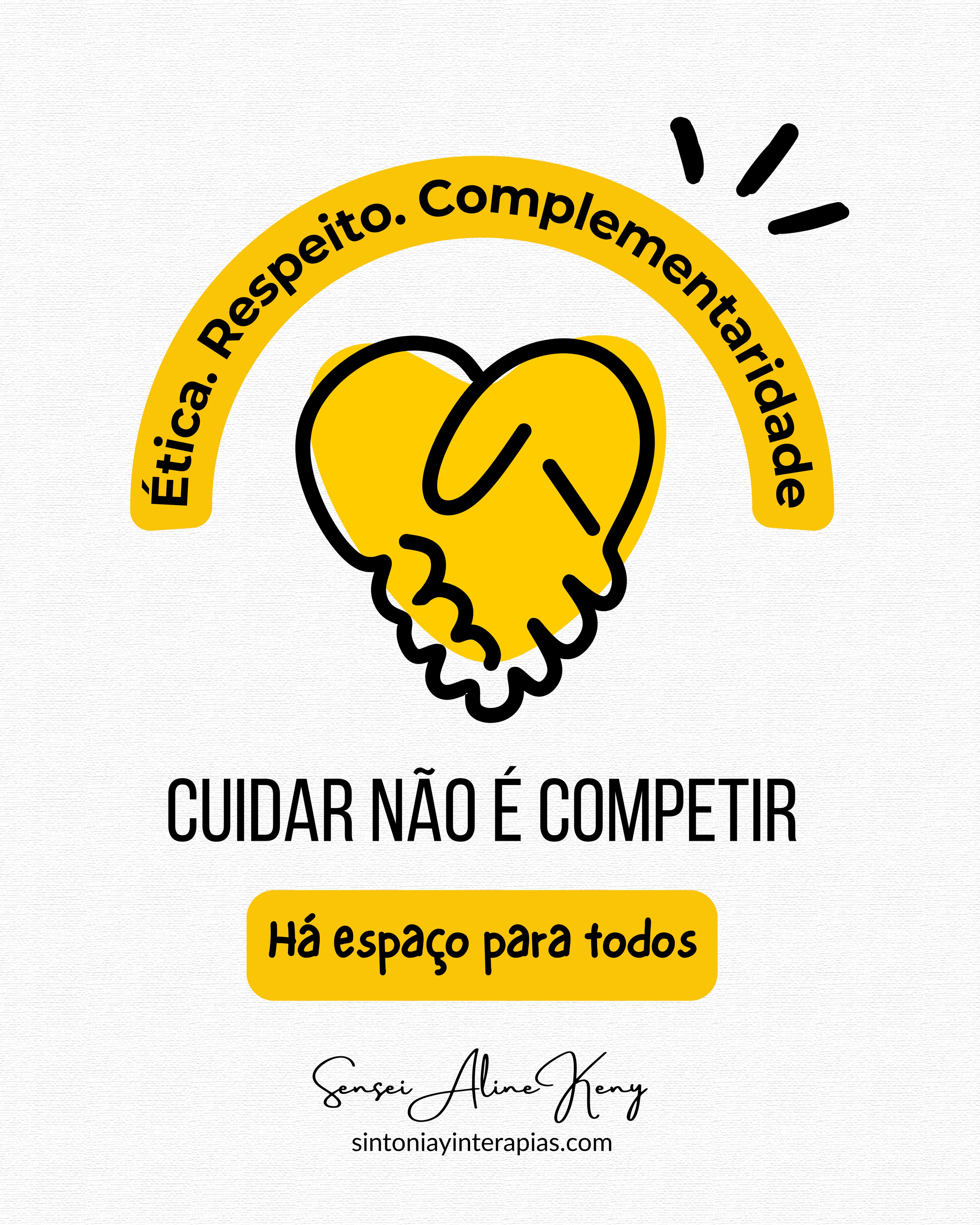 Psicologia, psiquiatria e terapias integrativas precisam competir entre si?
Diferentes abordagens podem ter métodos, fundamentos e campos de atuação distintos sem que uma precise diminuir a outra para afirmar sua importância. Quando há ética, responsabilidade e reconhecimento dos próprios limites, esses caminhos podem coexistir, dialogar e, em muitos casos, atuar de forma complementar, colocando no centro aquilo que realmente importa: o ser humano.
Neste conteúdo, a Sensei Aline Keny propõe uma reflexão sobre a relação entre as terapias integrativas, a psicologia e a psiquiatria, abordando os limites de cada campo, a complementaridade entre diferentes saberes e a importância do respeito entre profissionais.
Cuidar não é competir. Há espaço para todos.
Leia o texto completo no site:
“TERAPIAS INTEGRATIVAS X PSICOLOGIA E PSIQUIATRIA: cuidar não é competir, há espaço para todos”
https://www.sintoniayinterapias.com/cuidar-nao-eh-competir
💛