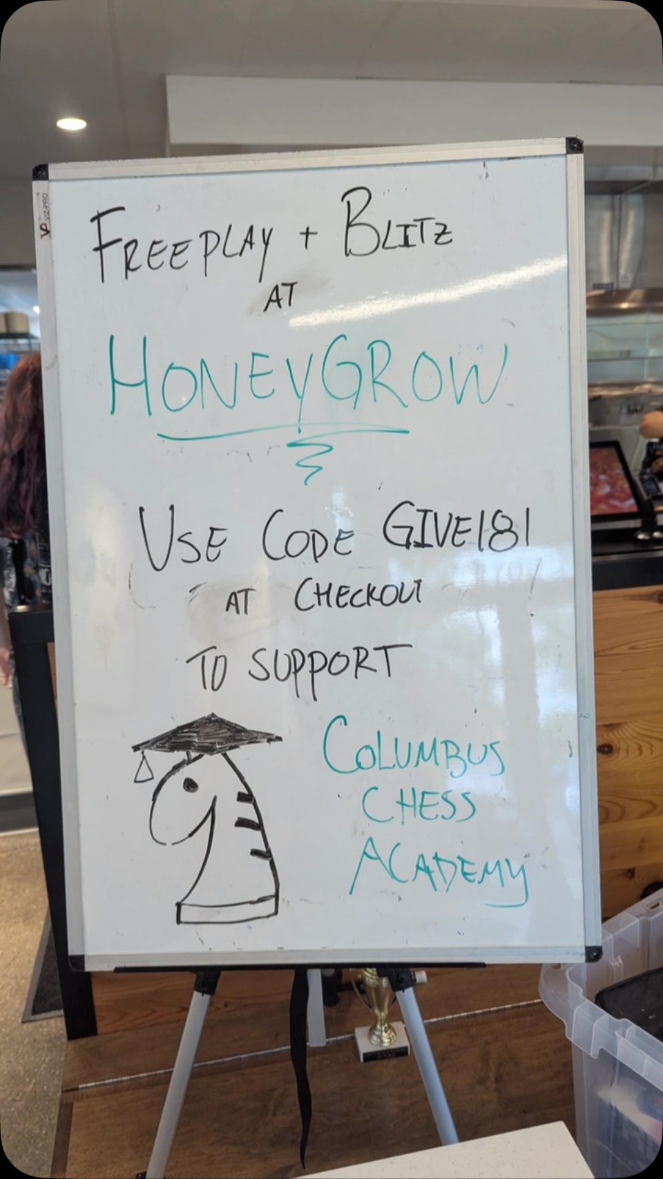 We had an awesome time today at the 2026 Honeygrow Blitz and Freeplay! Thank you to everyone who participated! Also, a big congratulations to Trevor and Georgios for tying for first and to Mustafa for getting the first U1400 prize!