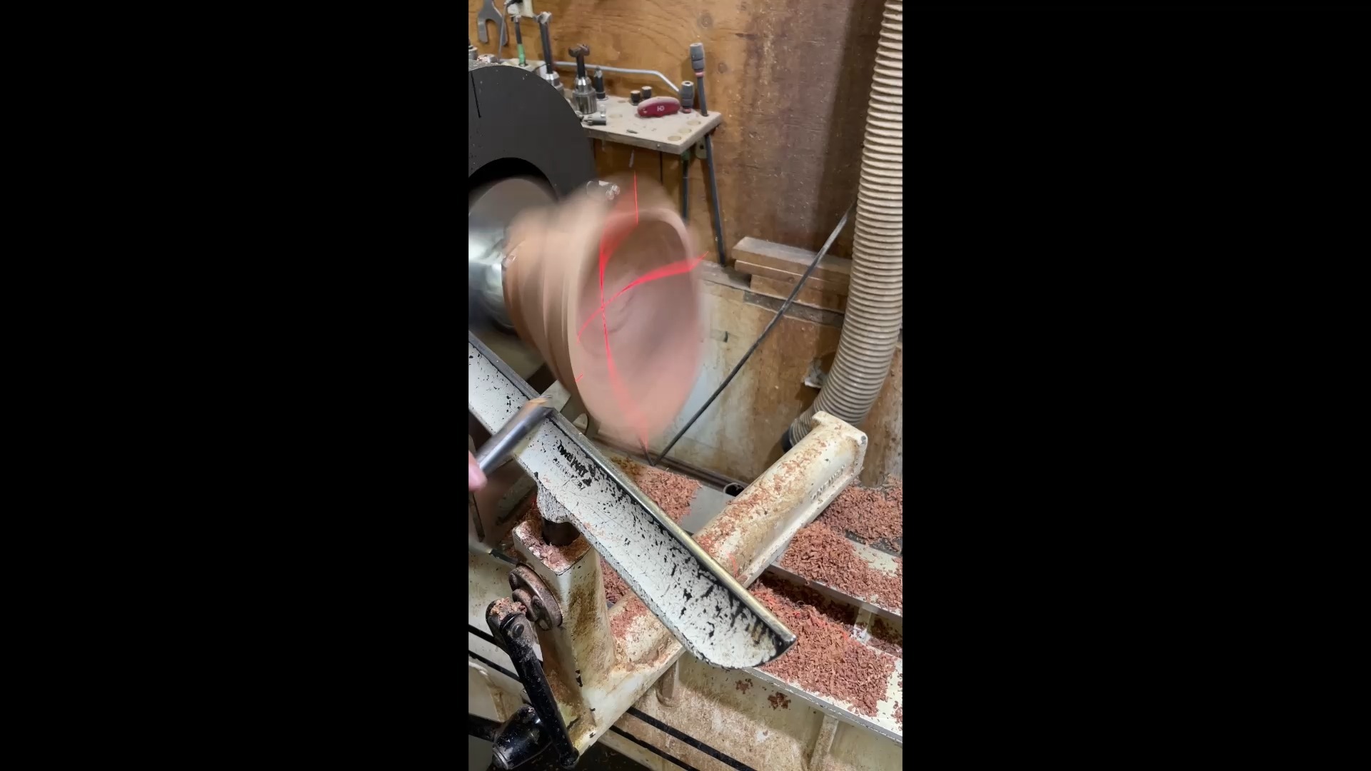 The 2nd turning of a twice turned elliptical bowl on the Vicmarc VOD 300. This little Arbutus Burl Bowl measure 11" X 7" X 1.75" and is finished with multiple coats of tung oil. The full video is on Youtube.
https://www.youtube.com/watch?v=AAcv5CeLC94&t=1185s
darawoodworks.com