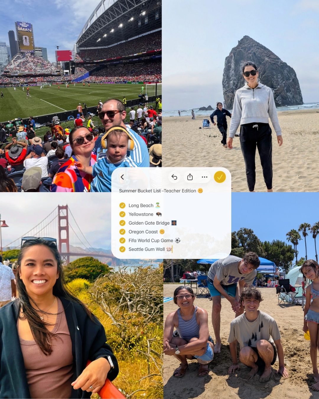 Summer Bucket List: Teacher Edition Part 2! Take a peek at our staff and teachers enjoying the summer! Are any of these places on your bucket list for the rest of the summer?
