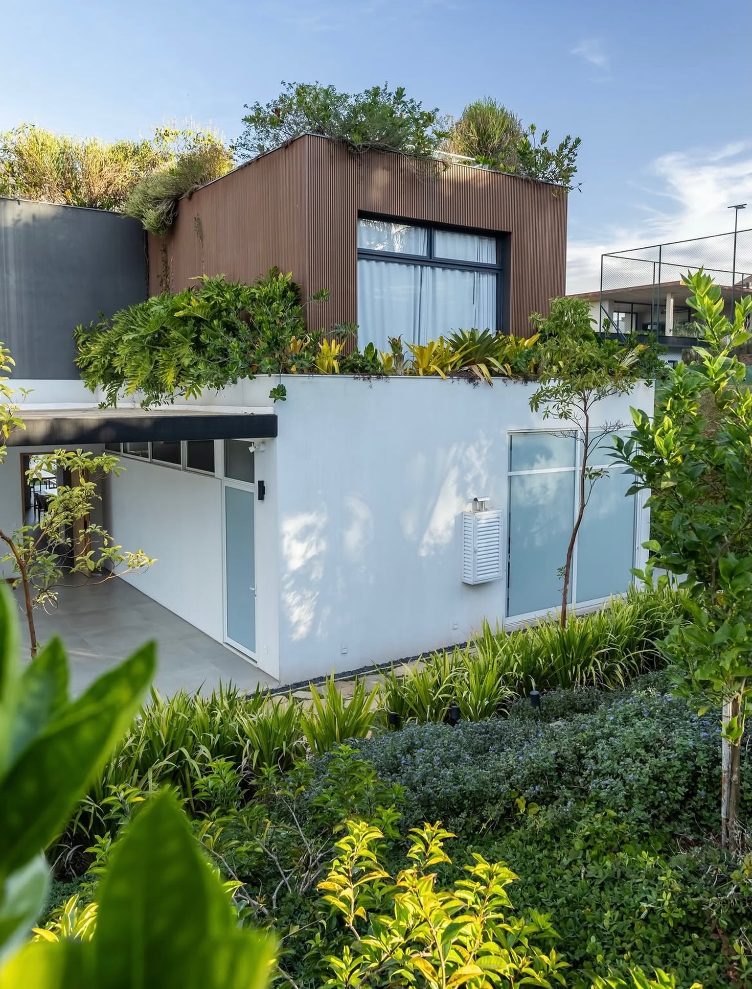 🇧🇷Como é bom acompanhar a evolução do jardim! Texturas e cores para a Residência Anambé.
Arquitetura: @arkitito
Paisagismo: @oliviaulianopaisagismo
.
🇬🇧It is wonderful to watch the garden evolve!
Textures and colors for the Anambé Residence.
Execução da Obra e foto: @zappaconengenharia