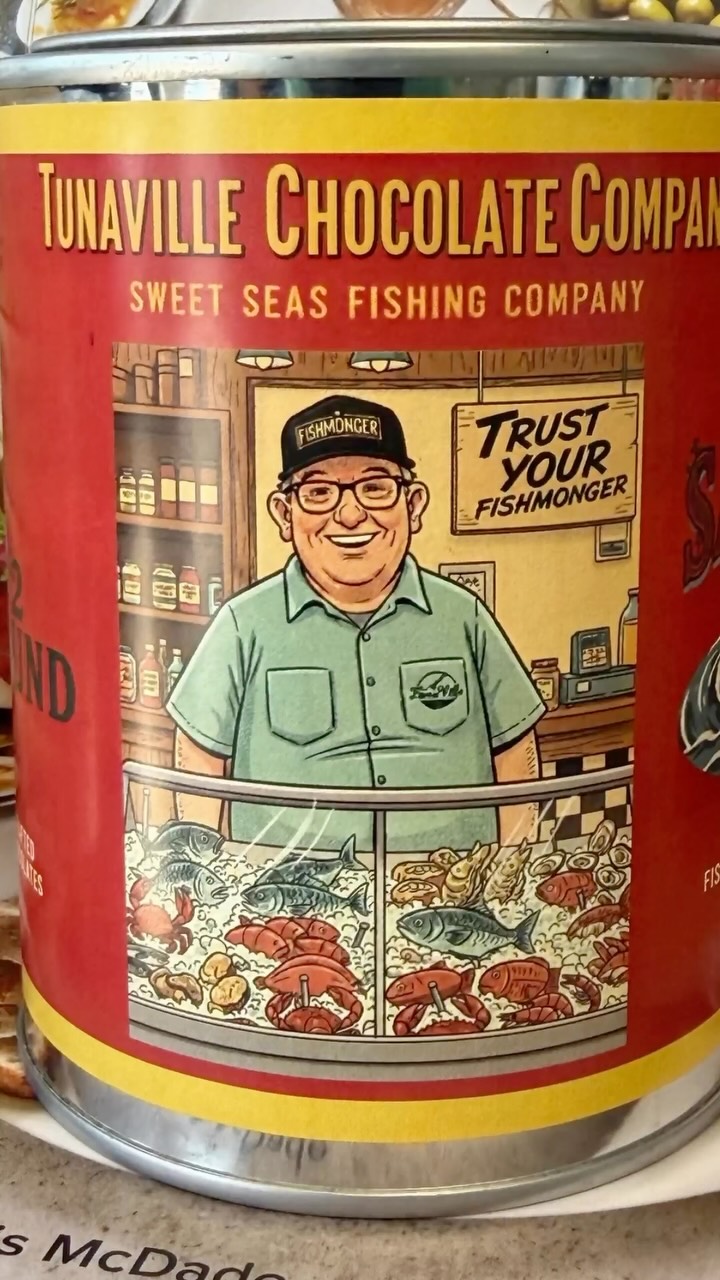 We walked up and there was Tommy cooking fish for everyone educating people on local sustainable seafood the next thing you know Dan Hernandez is there thanks for the years of great shows and thank you Tommy for making my birthday special and thank you for supporting our business in your store.