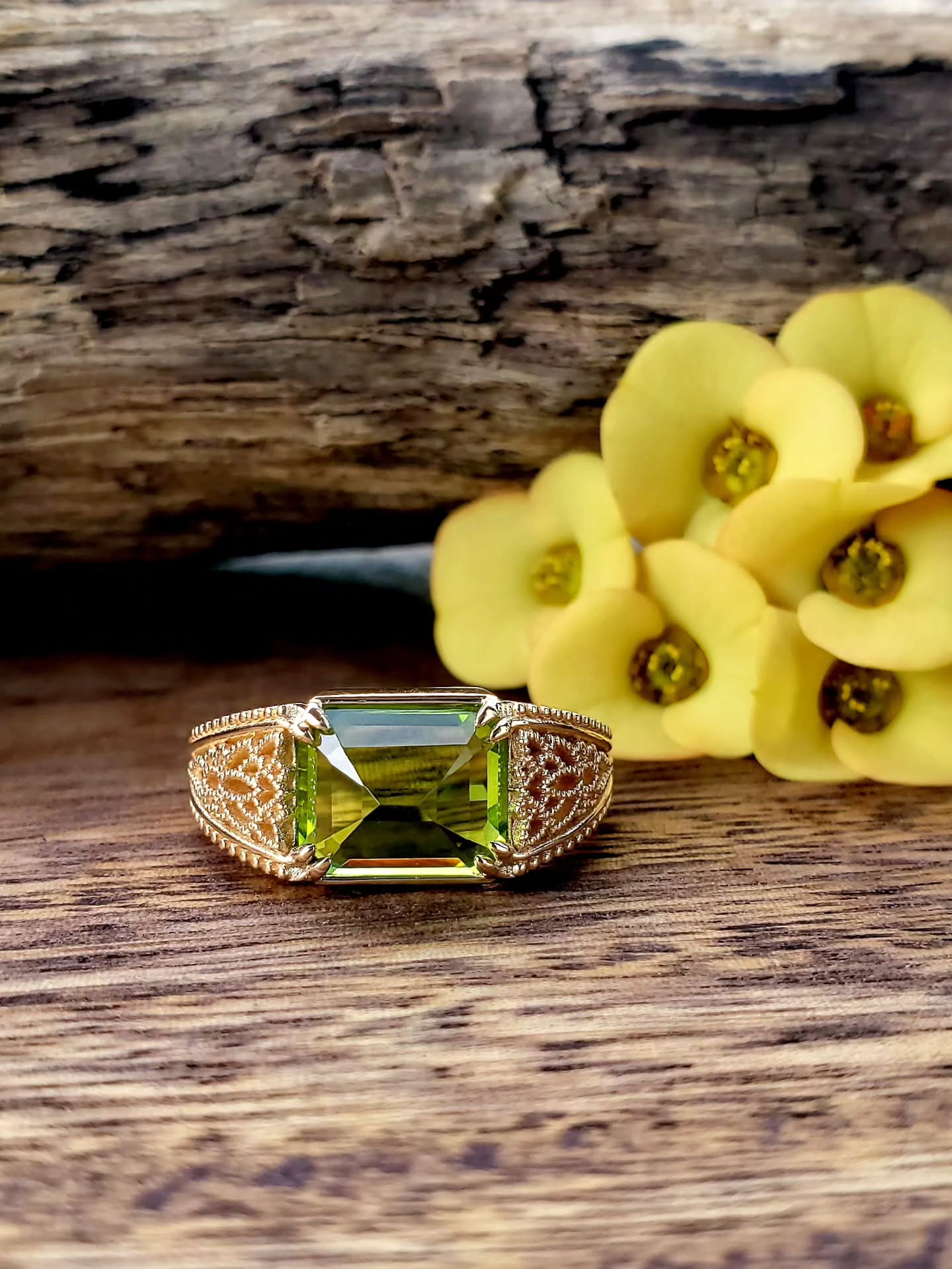 In celebration of August’s birthstone, a Peridot piece from the archives. 💚
This bespoke ring began with something already meaningful: an old family heirloom ring treasured by my client.
Its intricate style, became the starting point for the new design, sculpted in satin-finished 14k gold and reinterpreted through the form of the lotus flower, a symbol associated in yoga with expansion of the soul and spiritual awakening.
At its center sits a beautiful emerald-cut Peridot. Created as a Chakra-balancing piece for daily wear, the stone was deliberately set upside down, allowing the Peridot to make direct contact with the skin when worn.
Even its East-to-West orientation was considered, creating a subtle sense of flow through the design.
I love looking back at pieces like this because they remind me that a gemstone can be chosen for far more than its beauty.
Sometimes, what it means to the person wearing it matters most.
#josannemark #peridot #customjewelry