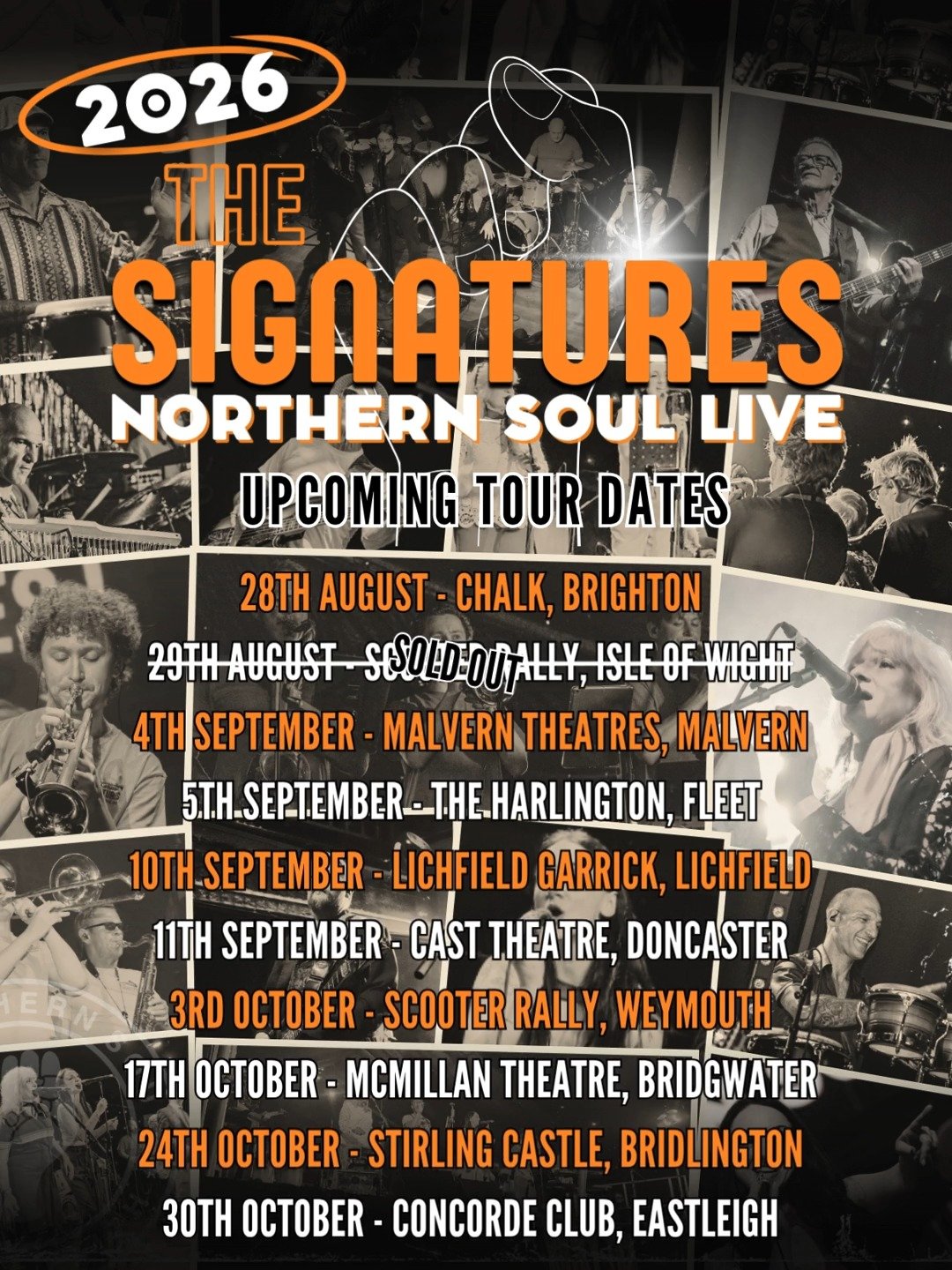 ❌ Isle of Wight is officially SOLD OUT! ❌ Huge thanks to everyone who's grabbed a ticket. We're down to the final stretch for 2026! All remaining dates for this year, plus some new 2027 shows are officially ON SALE NOW. 🎟️ Which show are you coming to? Let us know in the comments! 🕺
Grab your tickets for all shows at https://www.thesignatures.co.uk/northern-soul-live-tour-dates
Keep your eyes peeled, some more 2027 dates will be on sale soon...👀
#northernsoul #keepthefaith #2027tour #livemusic