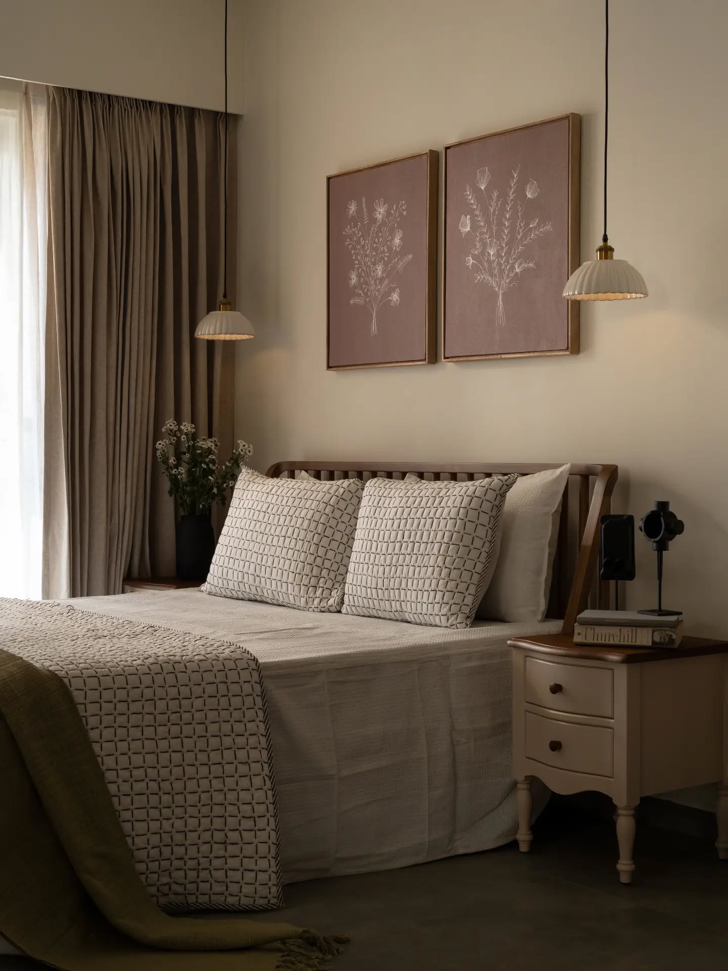 A softer take on bedroom living, brought together through warm timber, tactile fabrics and gentle earthy tones. The curved wooden bed, layered textiles and delicate lighting create a space that feels intimate, comfortable and thoughtfully composed.
Architect: @designnarrative.in
Decor: @foundobjects.in
Photography: @nathanphotos.in
Luxury furniture, handcrafted furniture, premium wood finishes, bespoke furniture, designer furniture, contemporary interiors, custom furniture, wooden craftsmanship, timeless design, elegant living, home interiors, The Lofts