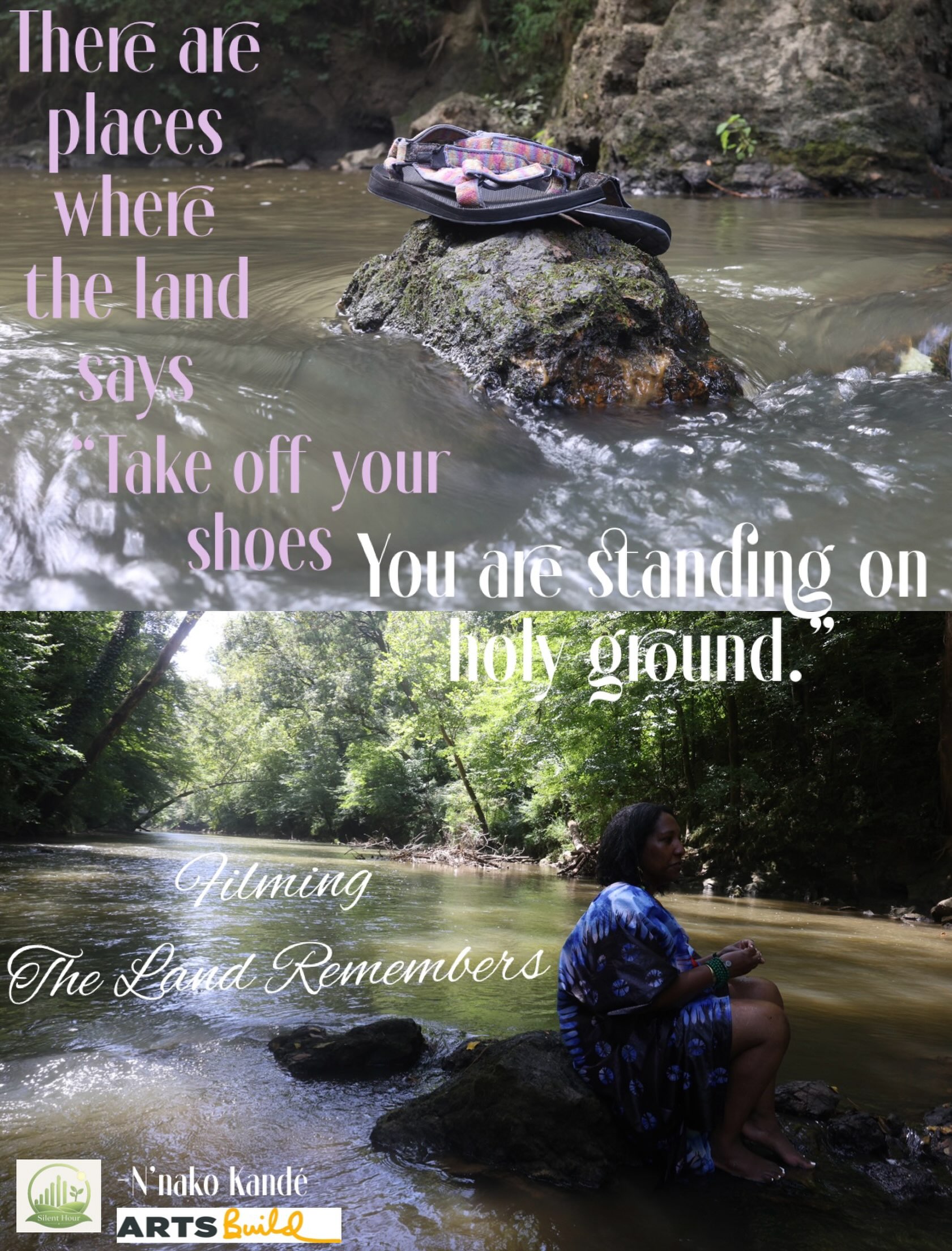 “There are places where the land says,
Take of your shoes
You are standing on holy ground”
( God to Moses Exodus 3:5)
A #thankfultuesday & #bts
filming The Land Remembers
The Land Remembers is the title of the poem I wrote for the Inauguration of Chattanooga, Civic a poetry pathway for the celebration of America 250.
The marker STOP 14, installed at Renaissance allows you to read and listen to the poem and learn more about Democracy Speaks.
Thankful to @artsbuild for the grant funding making this 🎥 possible.
And thankful to all the collaborators supporting this vision. The Land Remembers is being produced in collaboration with the Chattanooga Audubon Society, the oldest nature preserve in the region that is also the birthplace of my Silent Hour ™️ nature-based mindfulness app and ecosystem.
💻You can learn more about “ The Land Remembers” on the BLOG Nakivoire.com
📱 Download Silent Hour ™️ on Apple Store or Google
Play
Credits
✍🏽 poetry & spoken word 🙋🏽♀️ @nnakokande 😉
🎥 Joseph Elijah McGowan
📸 Dillon Black taken within my @canonusa
wardrobe assistance @rlashaecontent
Outfit fabric and design 🙋🏽♀️ @nakivoire
📍 Audubon Acres South Chickamauga Creek @chattaudubon
Sandals @teva
#silenthournnako #landconservation #africancreatives