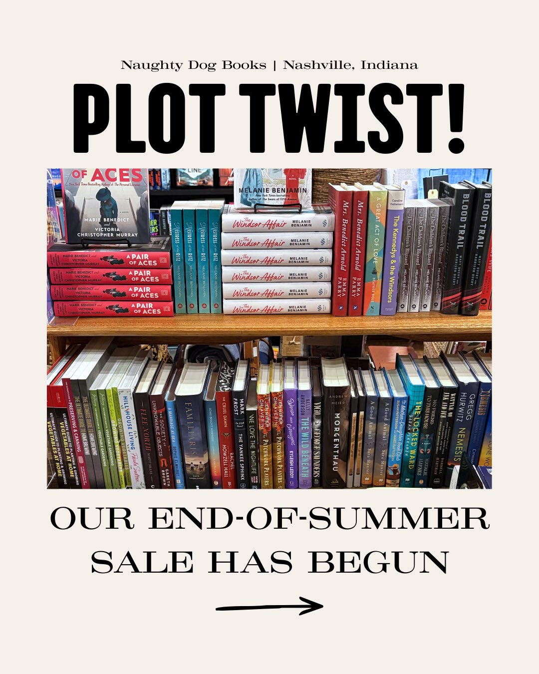 It’s true! Our end-of-summer sale is serving up a sweet treat… 50% off select items!🍦📚
Come shop the discount table while supplies last!🛍️