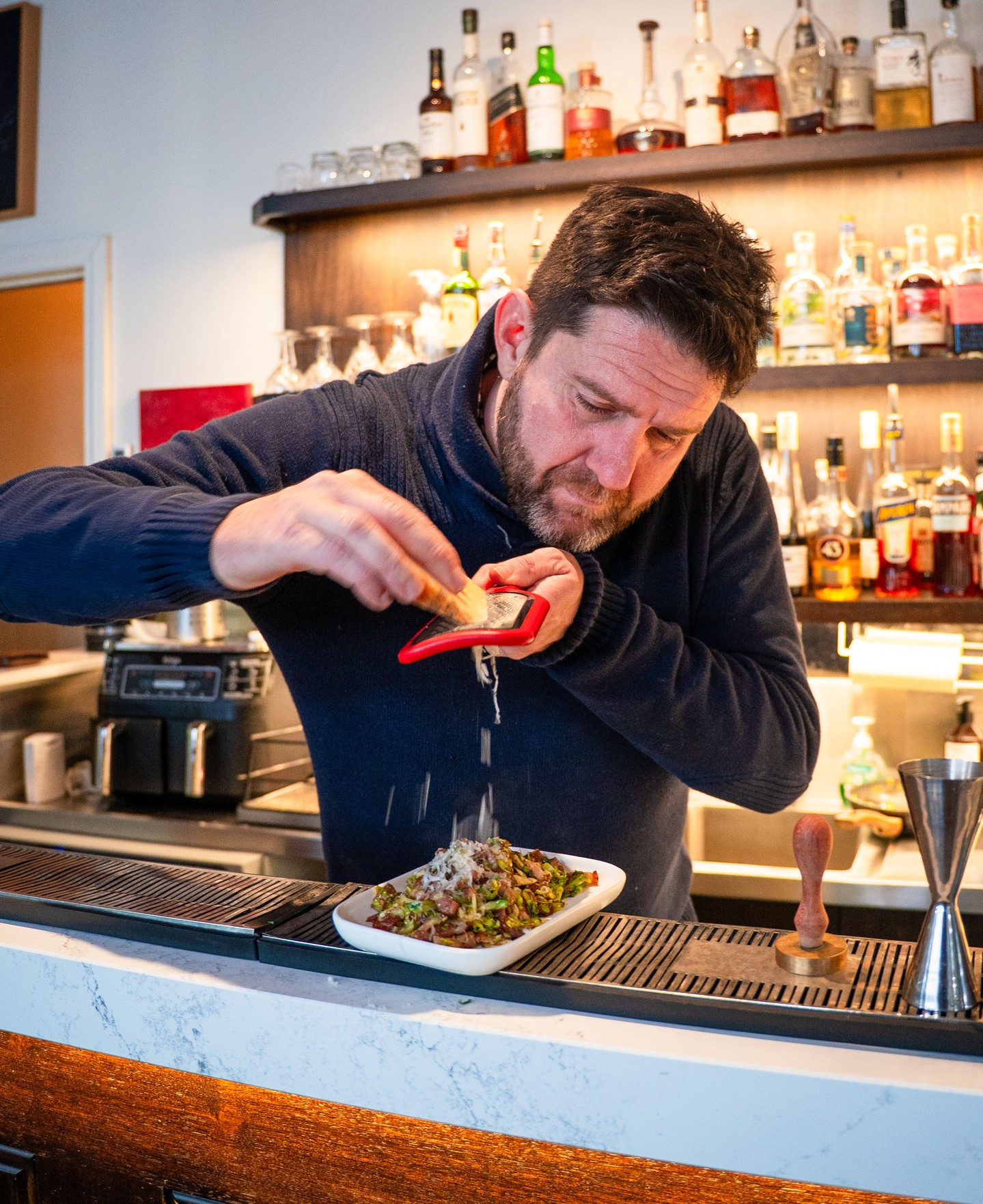 Shredded Brussels Sprouts, Kaiserfleich, finished with a healthy dose of manchego. Magic, a surefire way to get anyone to eat their greens.
#woodendcellarandbar #macedonranges #macedonrangestapas #woodend #woodendfood