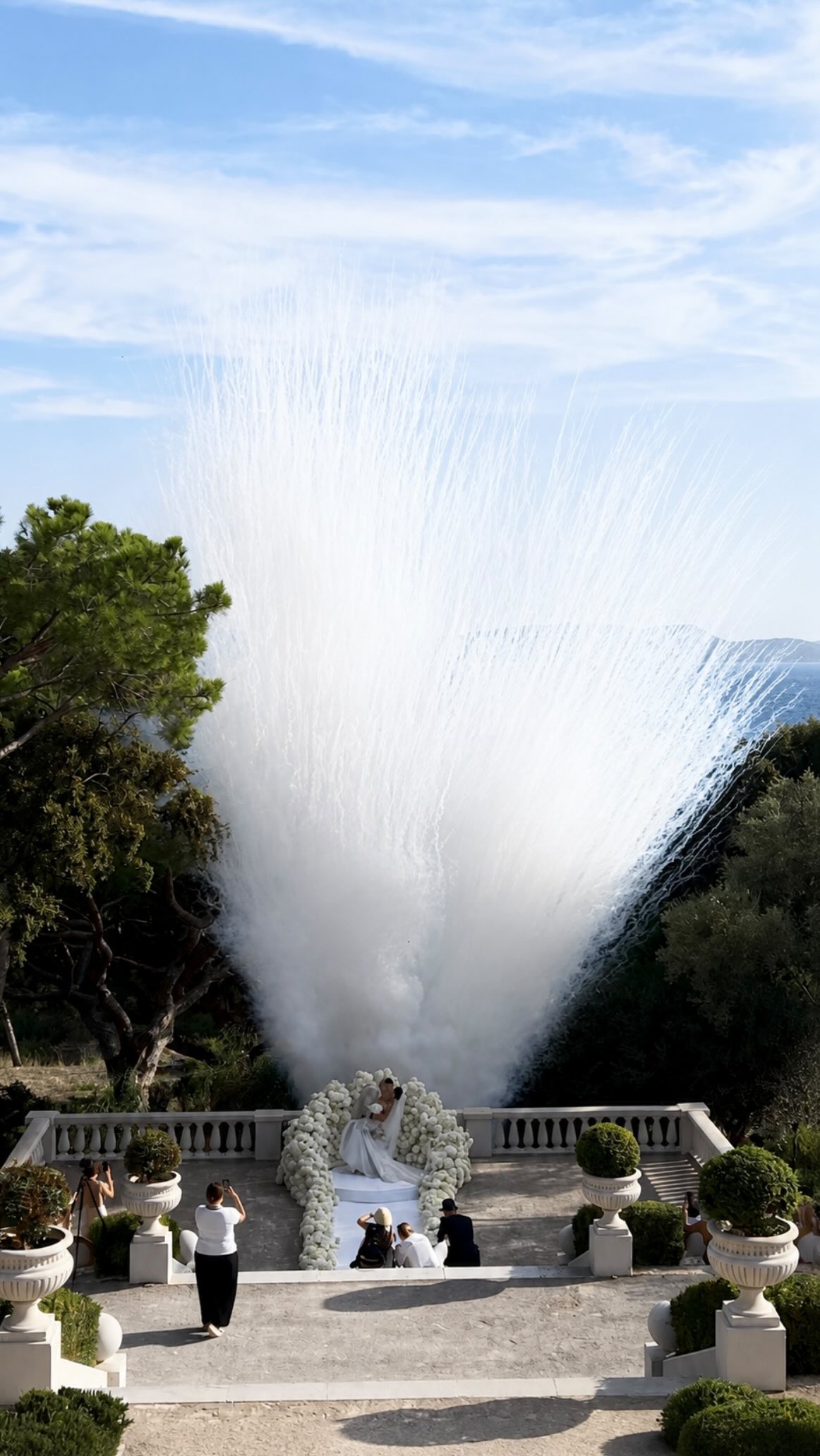 Un feu de jour 100 % blanc dans le cadre exceptionnel du Castel Bay 🤍✨
Pour ce tir, nous avons dû adapter entièrement l’implantation et les angles afin de préserver les arbres présents autour de la cérémonie, tout en conservant un rendu spectaculaire.
Une installation pensée au millimètre, un éventail parfaitement maîtrisé… et un résultat exactement comme prévu.
Tout s’est déroulé à merveille.
@castel_bay
Merci pour votre confiance 🤍
#FeuDeJour #Mariage #WeddingInspiration #MariageProvence #EffetsSpeciaux Pyrotechnie WeddingFrance