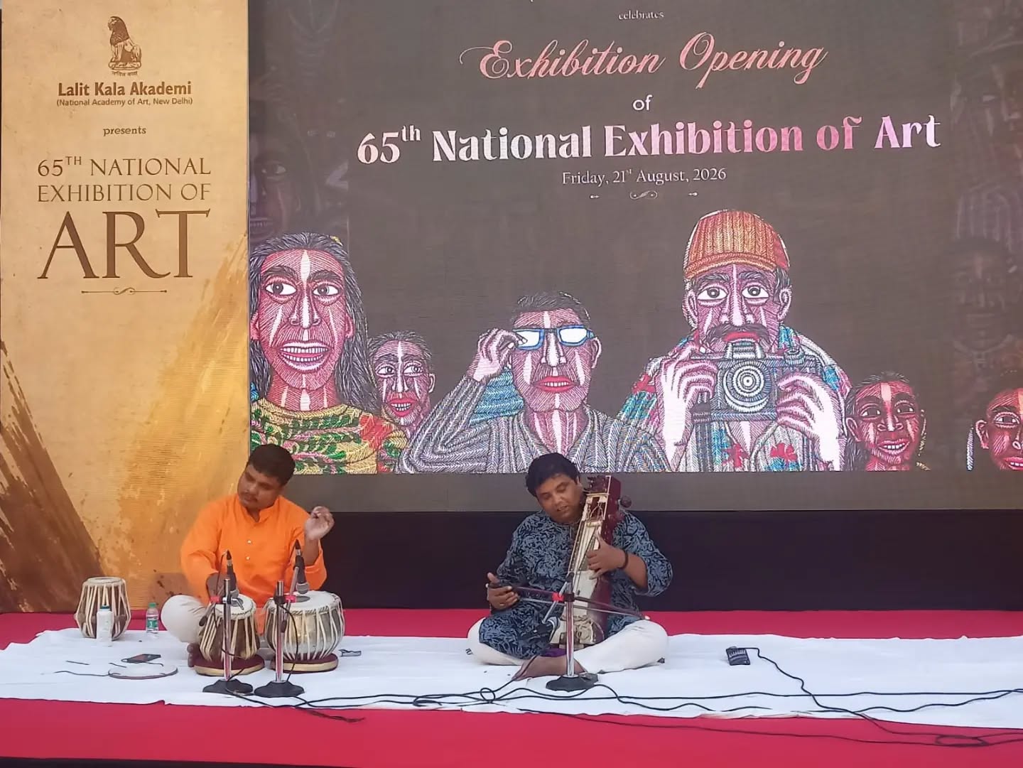 Kathak Kendra, a constituent unit of the @sangeetnatakakademi, an autonomous body under the @ministryofculturegoi presented Sarangi recital on the occasion of the 65th National Exhibition of Art of the @lalitkalakademi on 21 August 2026 at Rabindra Bhavan, New Delhi.
@ministryofculturegoi | @sangeetnatakakademi | @drsandhyapurecha